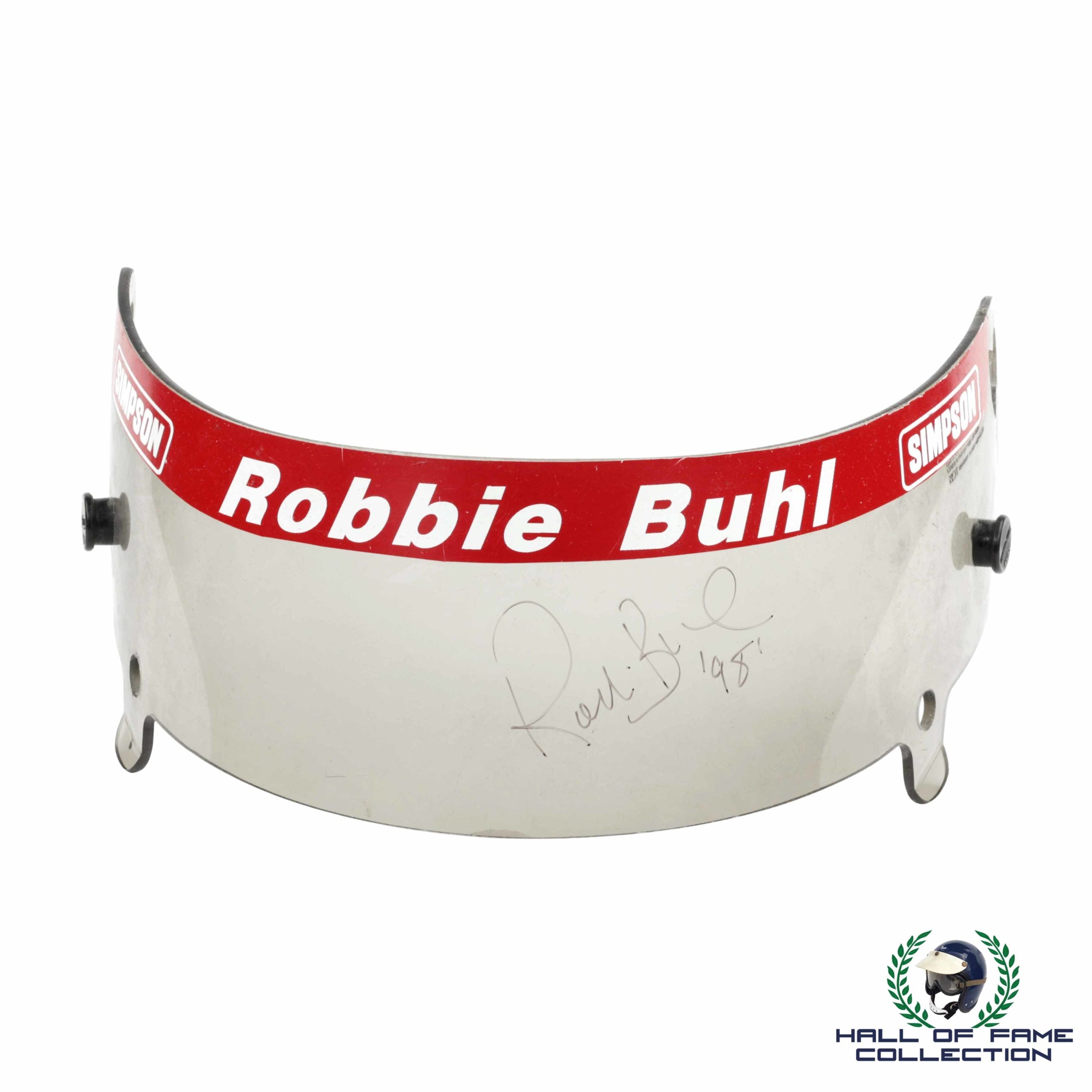 1998 Robbie Buhl Signed Race Used Team Menard IndyCar Visor