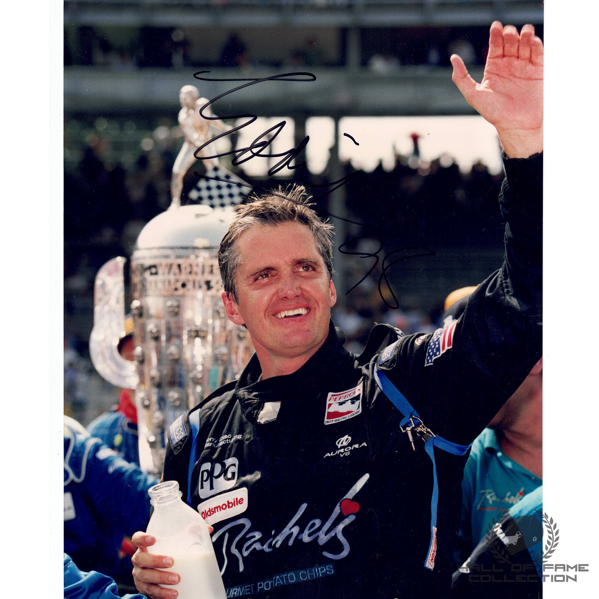 1998 Eddie Cheever Signed Indy 500 Win 8x10 Photo