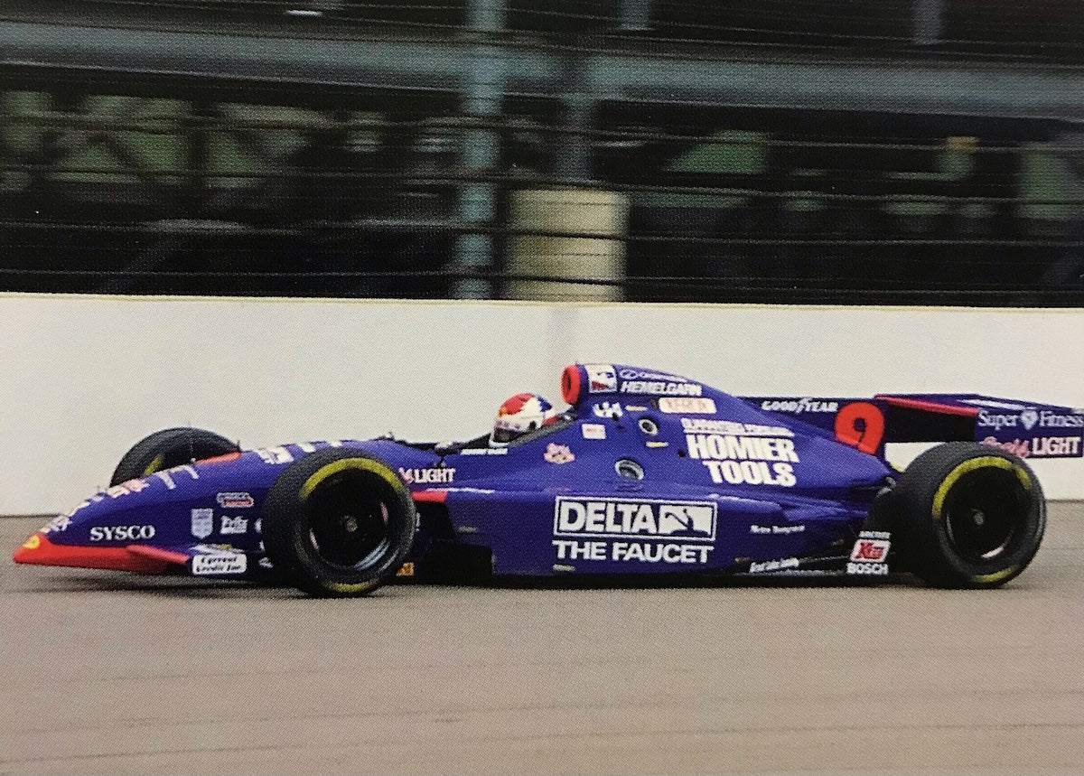 1998 Johnny Unser Signed Indy 500 Used Hemelgarn Racing IndyCar Visor