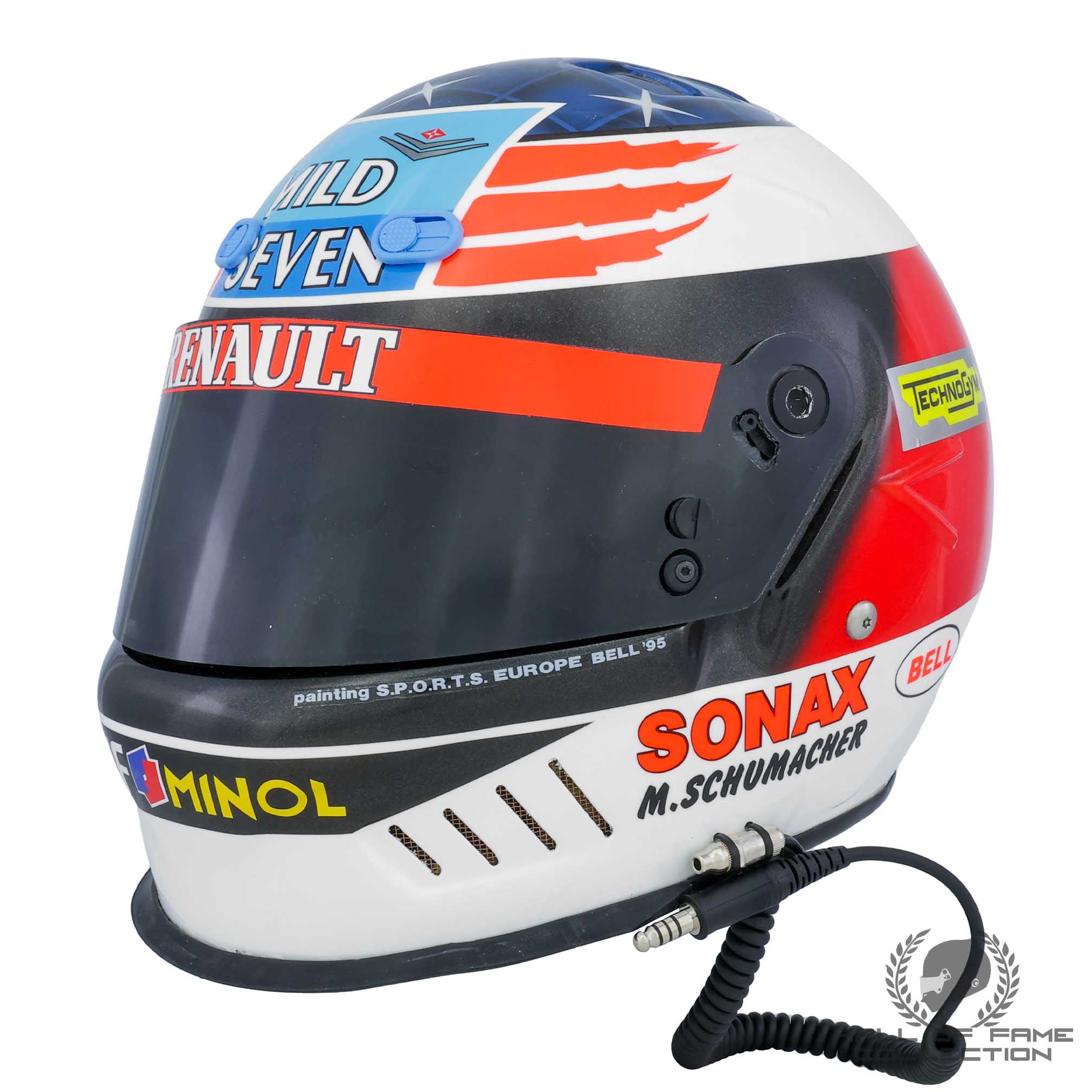 1995 Michael Schumacher 2nd World Championship Benetton Renault Replica F1 Helmet