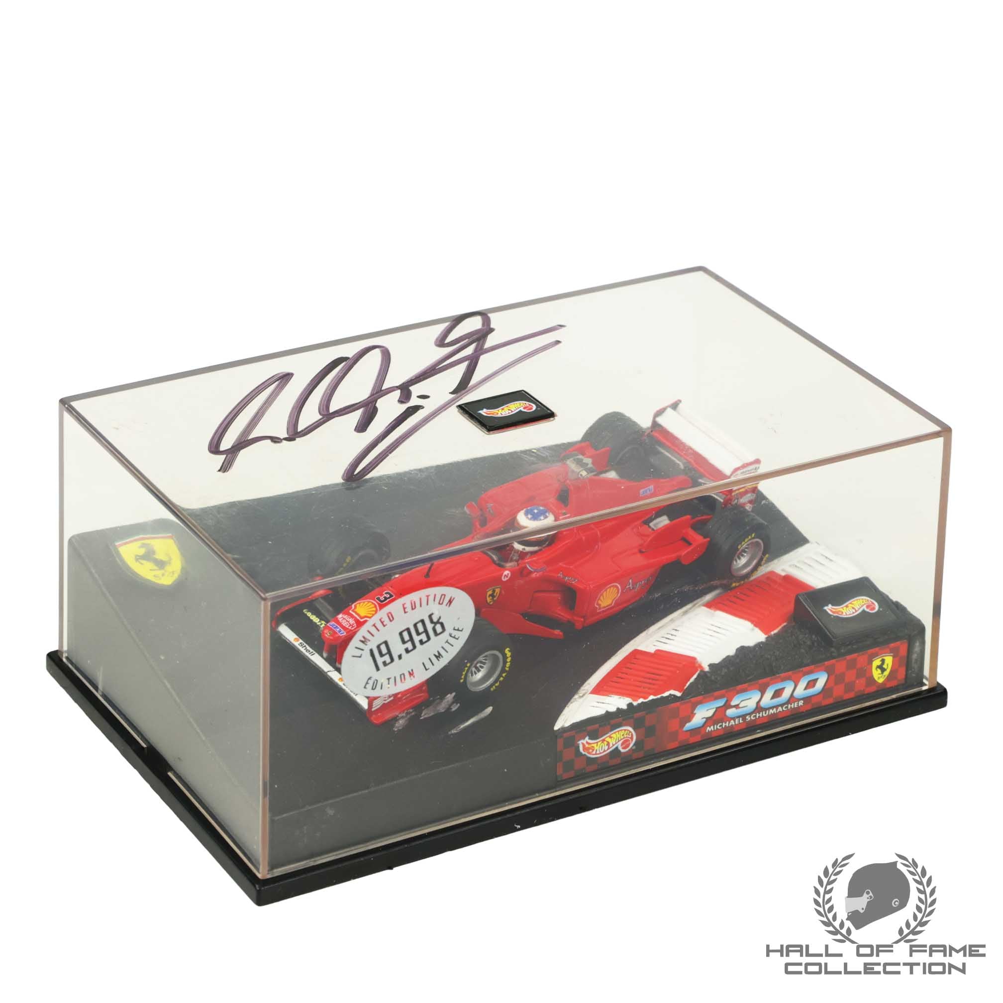 1998 Michael Schumacher Signed Hotwheels Scuderia Ferrari F1 1:43 F1 Car