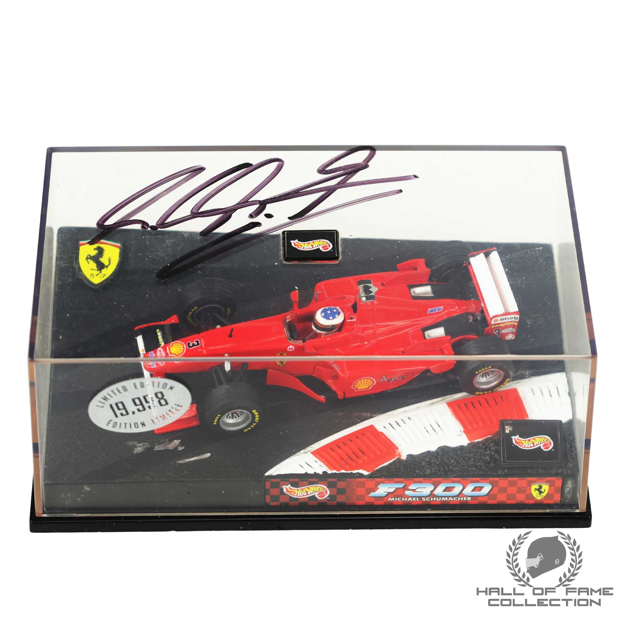 1998 Michael Schumacher Signed Hotwheels Scuderia Ferrari F1 1:43 F1 Car