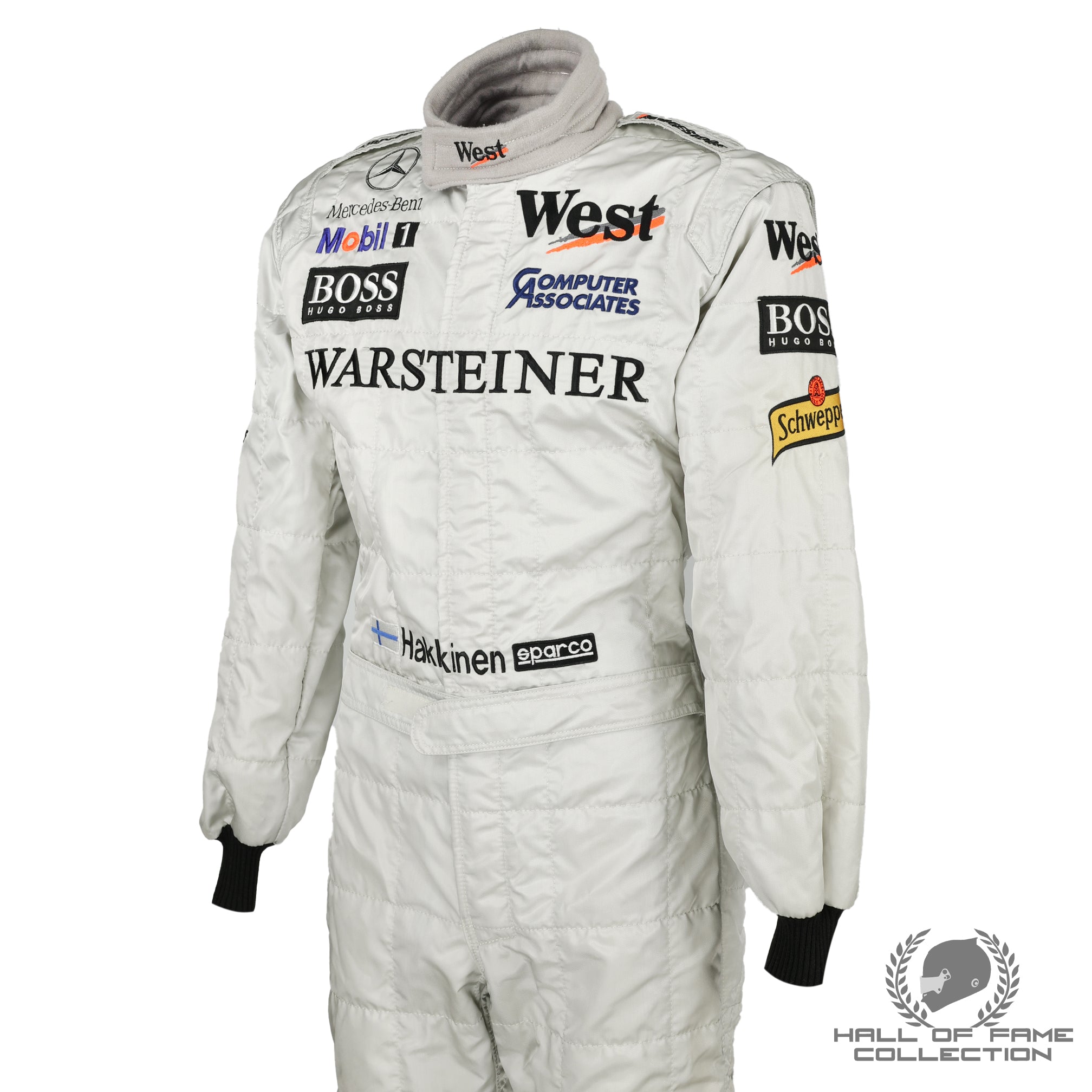 Mika Mika Hakkinen 1998 McLaren pre-season worn test suit by Sparco