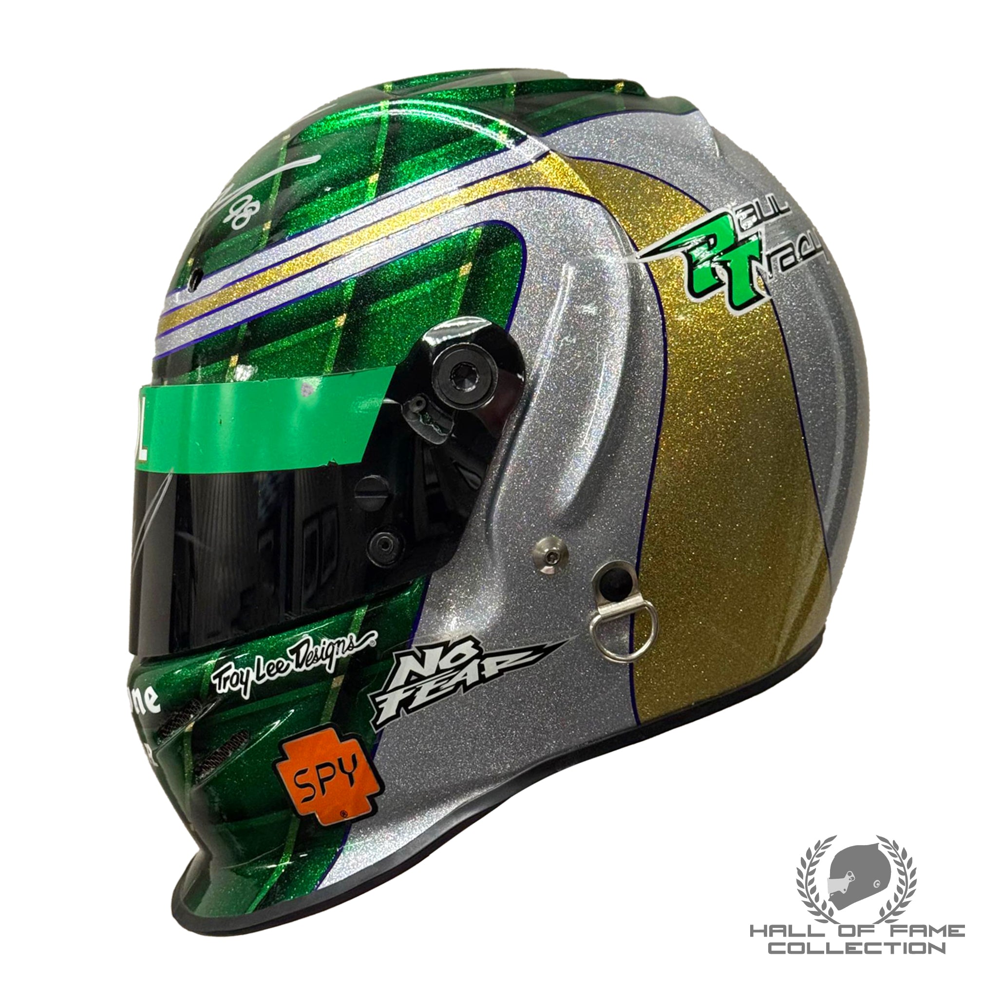 1997 Paul Tracy Signed Team Kool Green Racing Used IndyCar Helmet