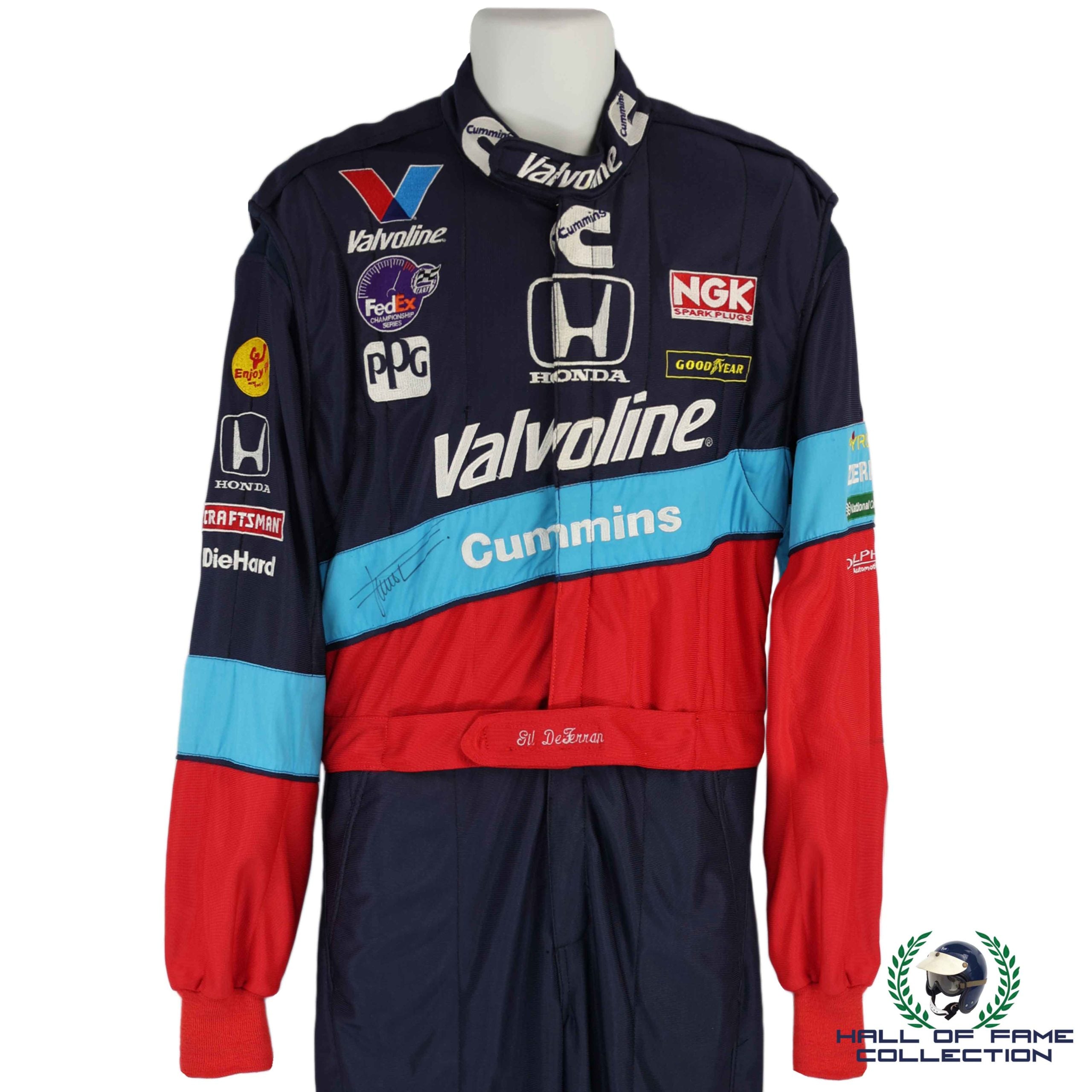 1998/99 Gil de Ferran Signed Race Used Cummins Walker Racing CART Series Suit