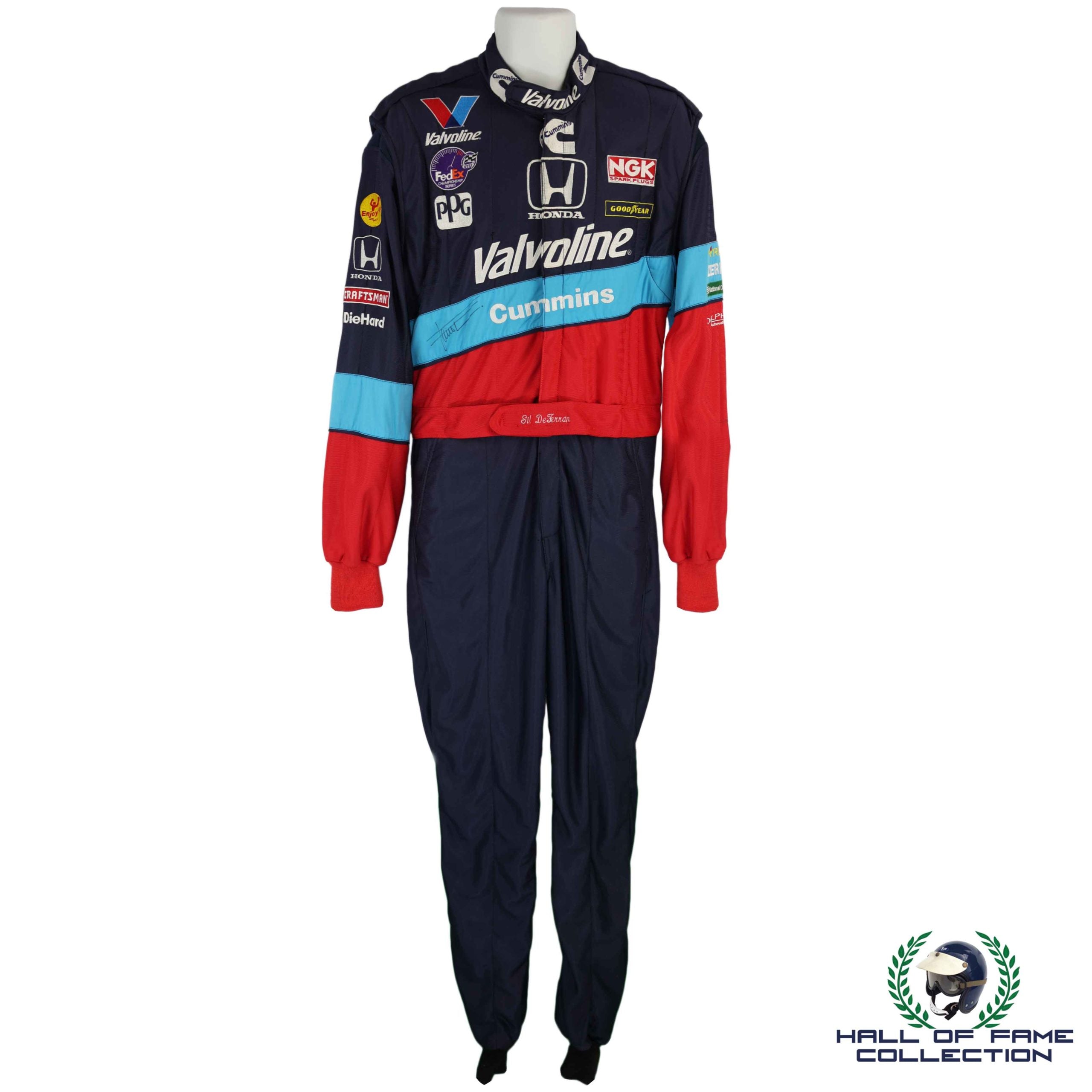 1998/99 Gil de Ferran Signed Race Used Cummins Walker Racing CART Series Suit