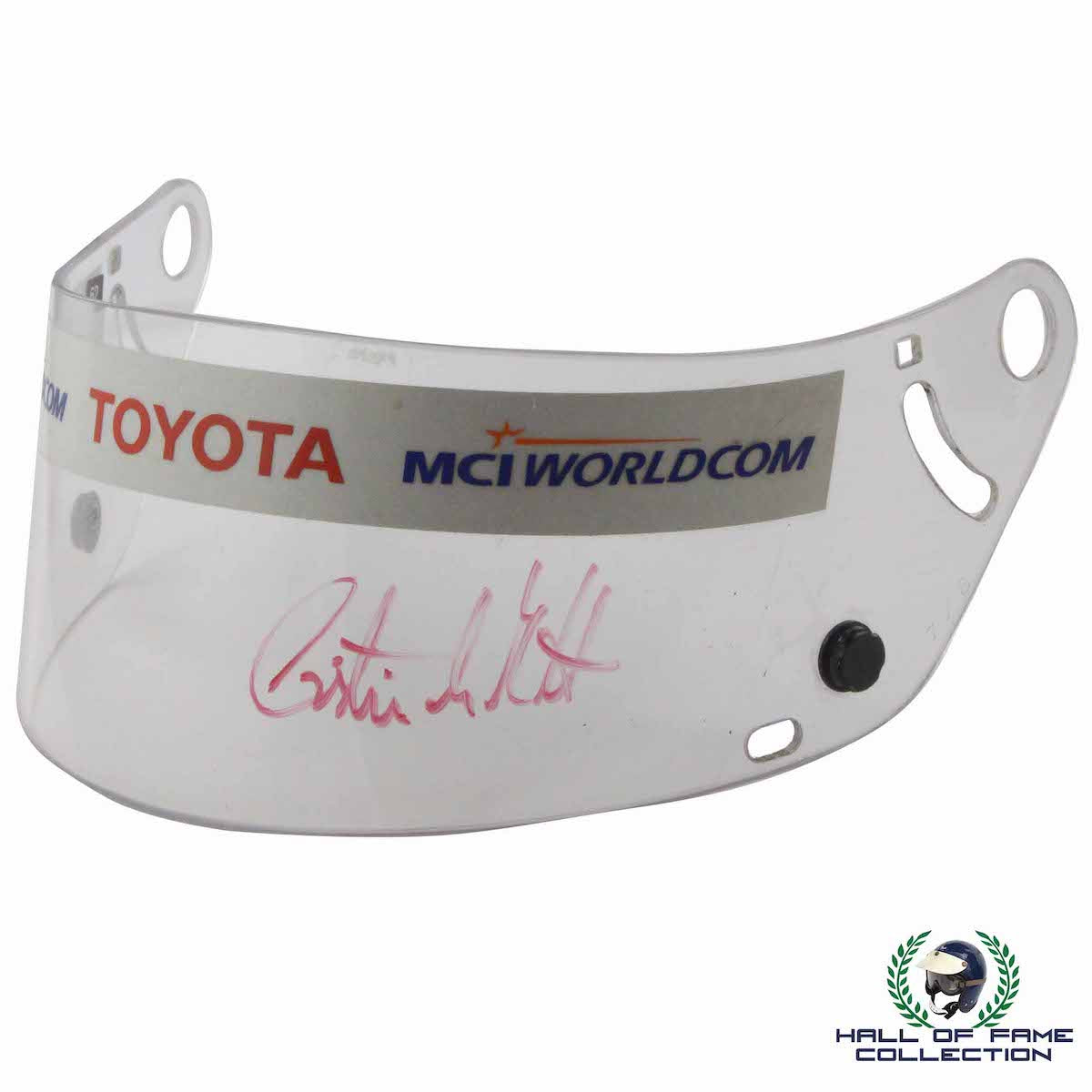 1999 Cristiano da Matta Signed Race Used Arciero-Wells Racing IndyCar Visor