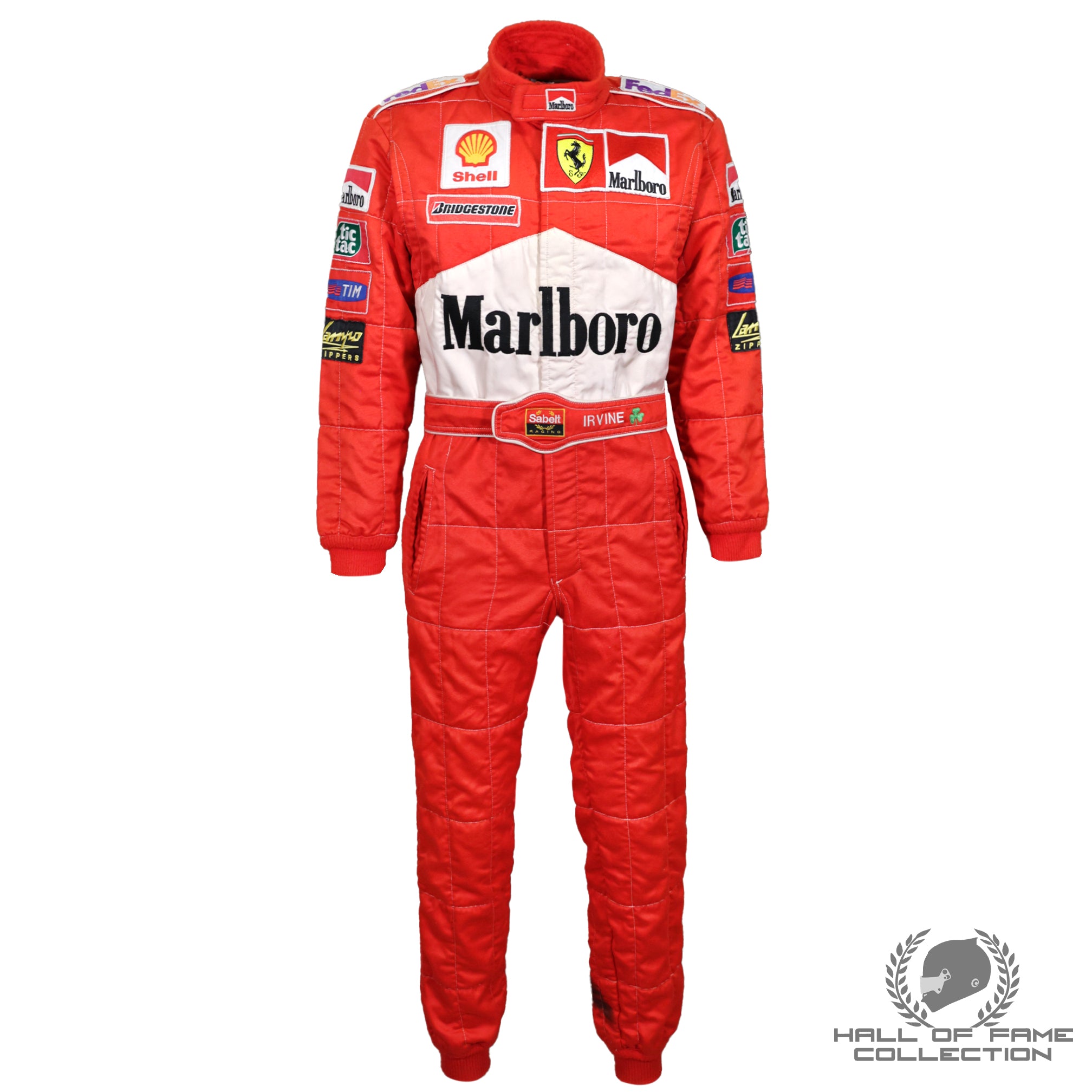 1999 Eddie Irvine Race Used Scuderia Ferrari F1 Suit