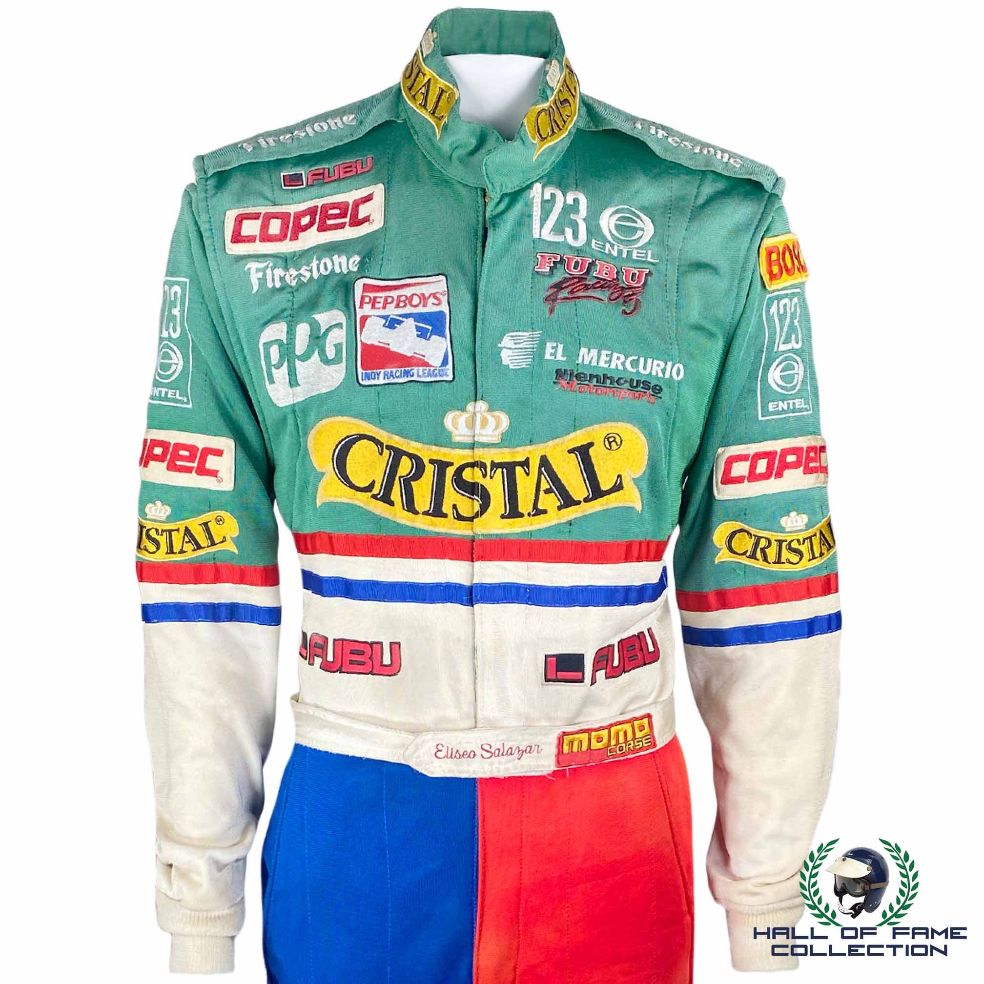 1999 Eliseo Salazar Race Used Cristal Indy 500 Suit