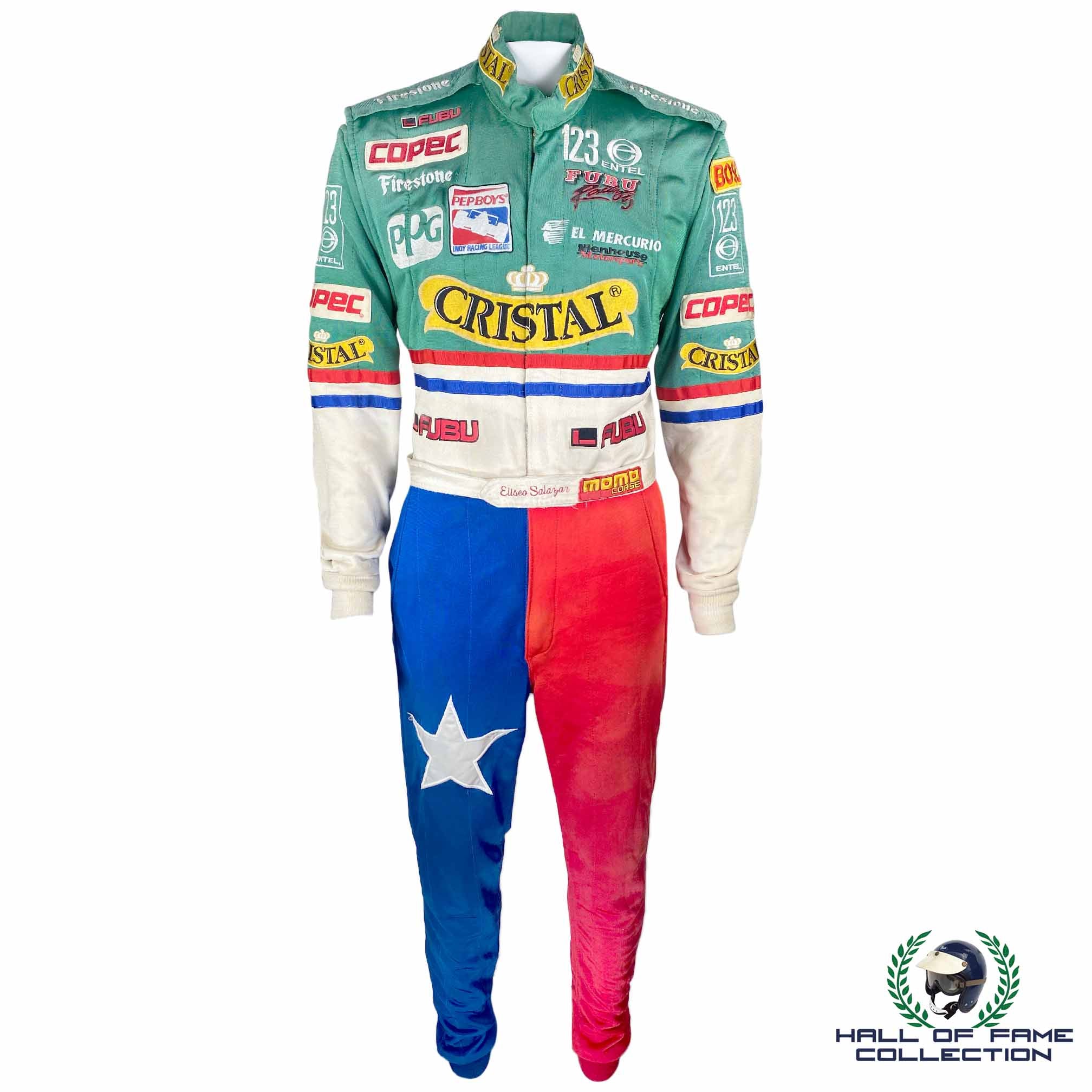 1999 Eliseo Salazar Race Used Cristal Indy 500 Suit