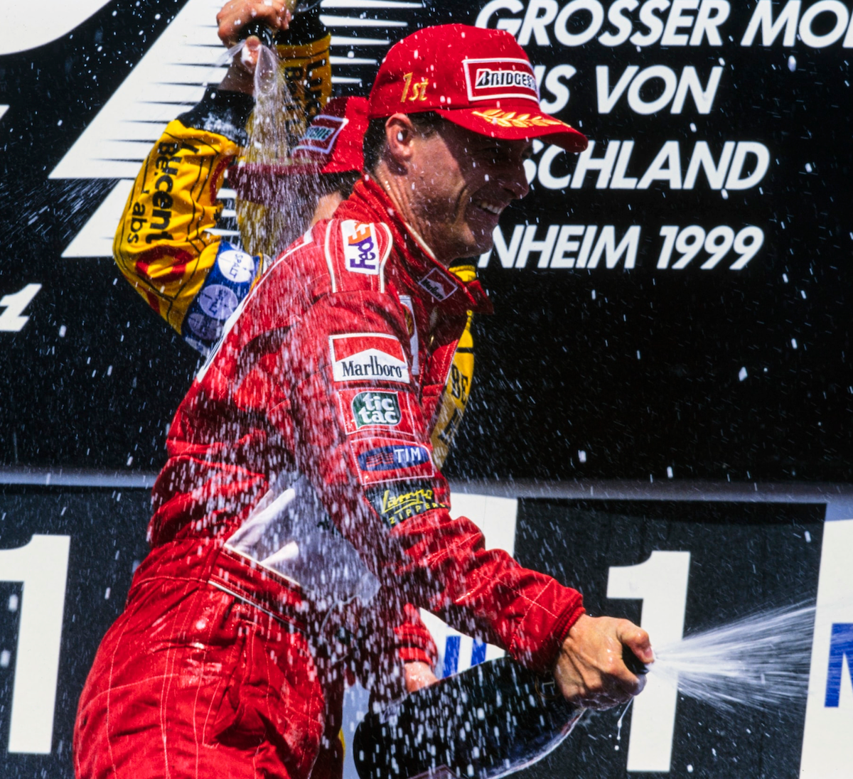 1999 Eddie Irvine Signed Race Used Scuderia Ferrari F1 Nomex