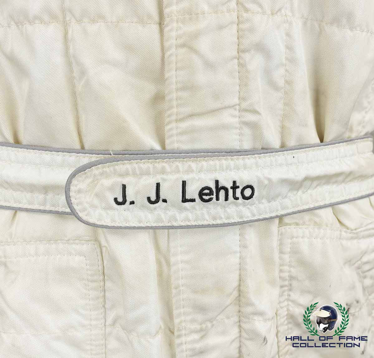 1999 JJ Lehto Signed Race Used BMW Sebring 12 Hours Suit