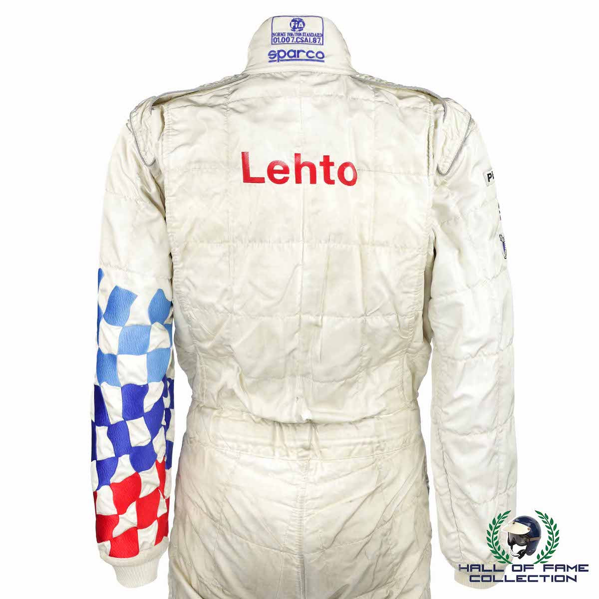 1999 JJ Lehto Signed Race Used BMW Sebring 12 Hours Suit