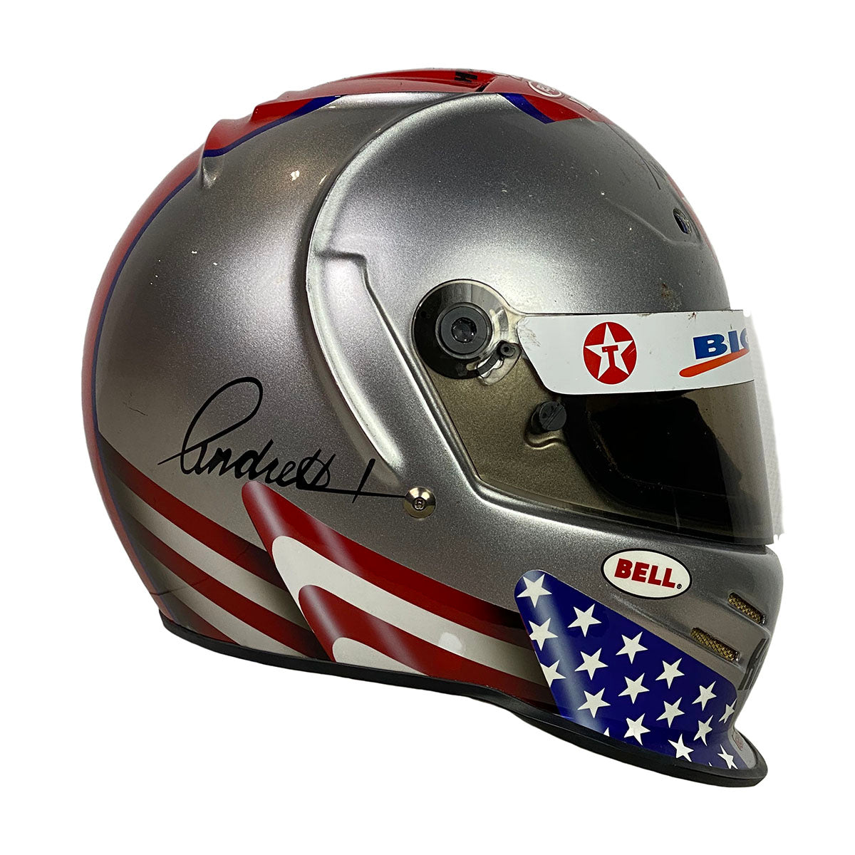 1999 Michael Andretti Signed Race Used Newman Haas Bell Dominator Long Beach Grand Prix CART IndyCar Helmet