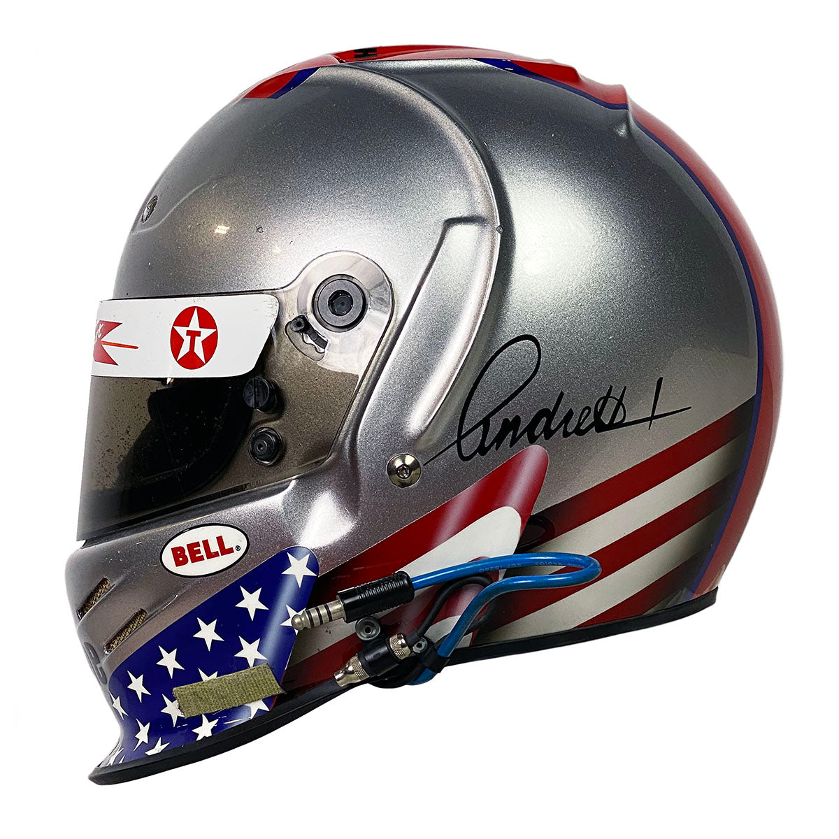 1999 Michael Andretti Signed Race Used Newman Haas Bell Dominator Long Beach Grand Prix CART IndyCar Helmet