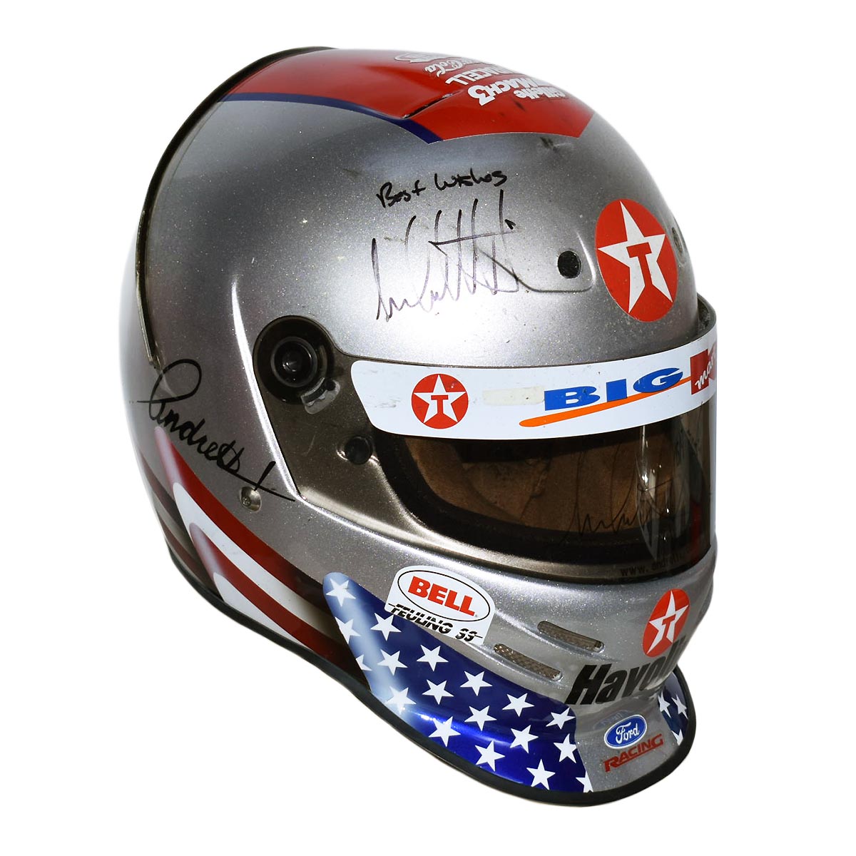 1999 Michael Andretti  Signed Race Winning Gateway Newman-Haas Bell Fueling SS IndyCar Helmet