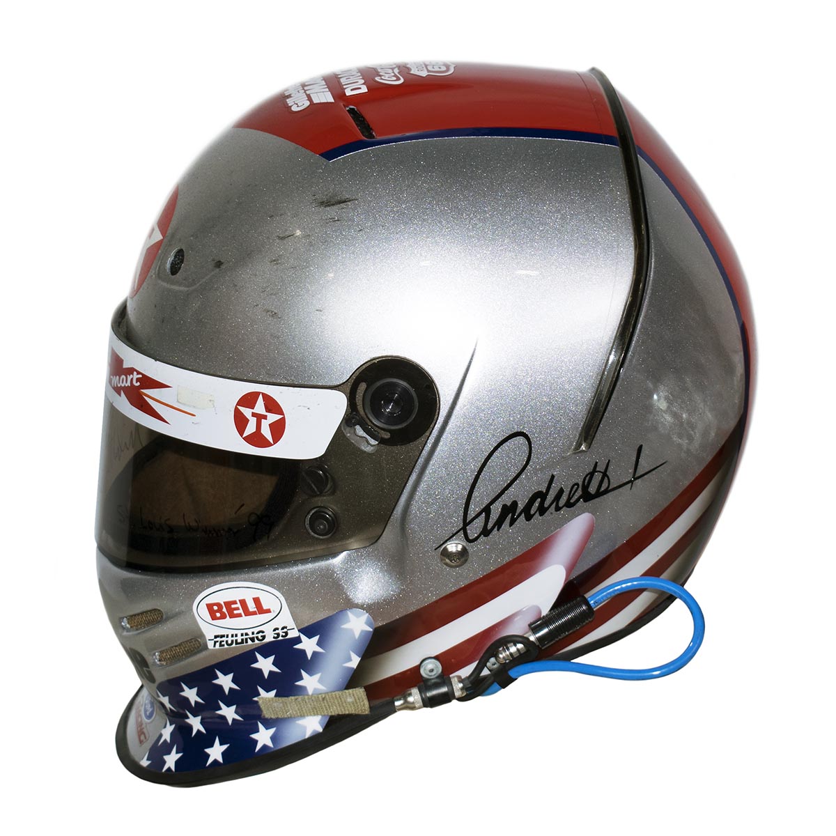 1999 Michael Andretti  Signed Race Winning Gateway Newman-Haas Bell Fueling SS IndyCar Helmet