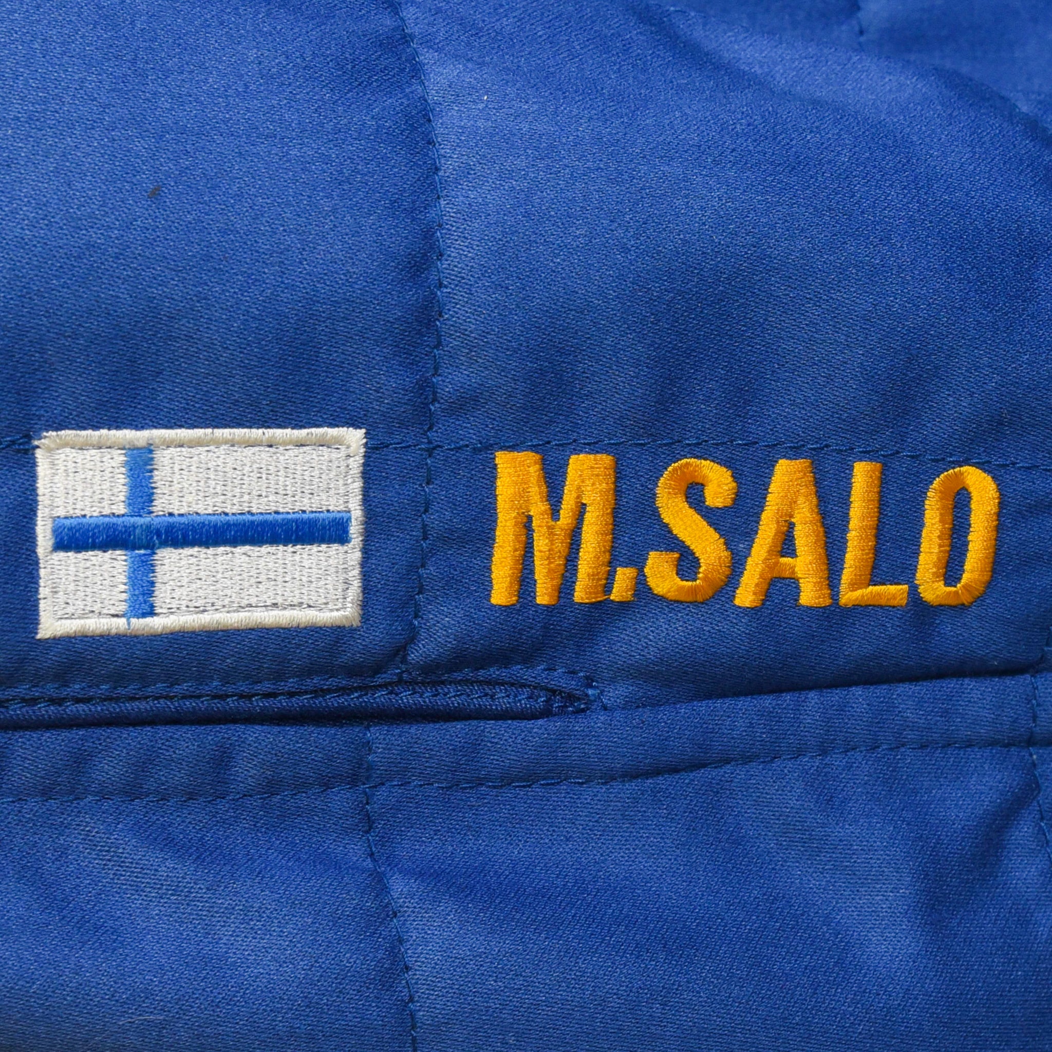 1999 Mika Salo Signed Race Used BAR Formula 1 Suit