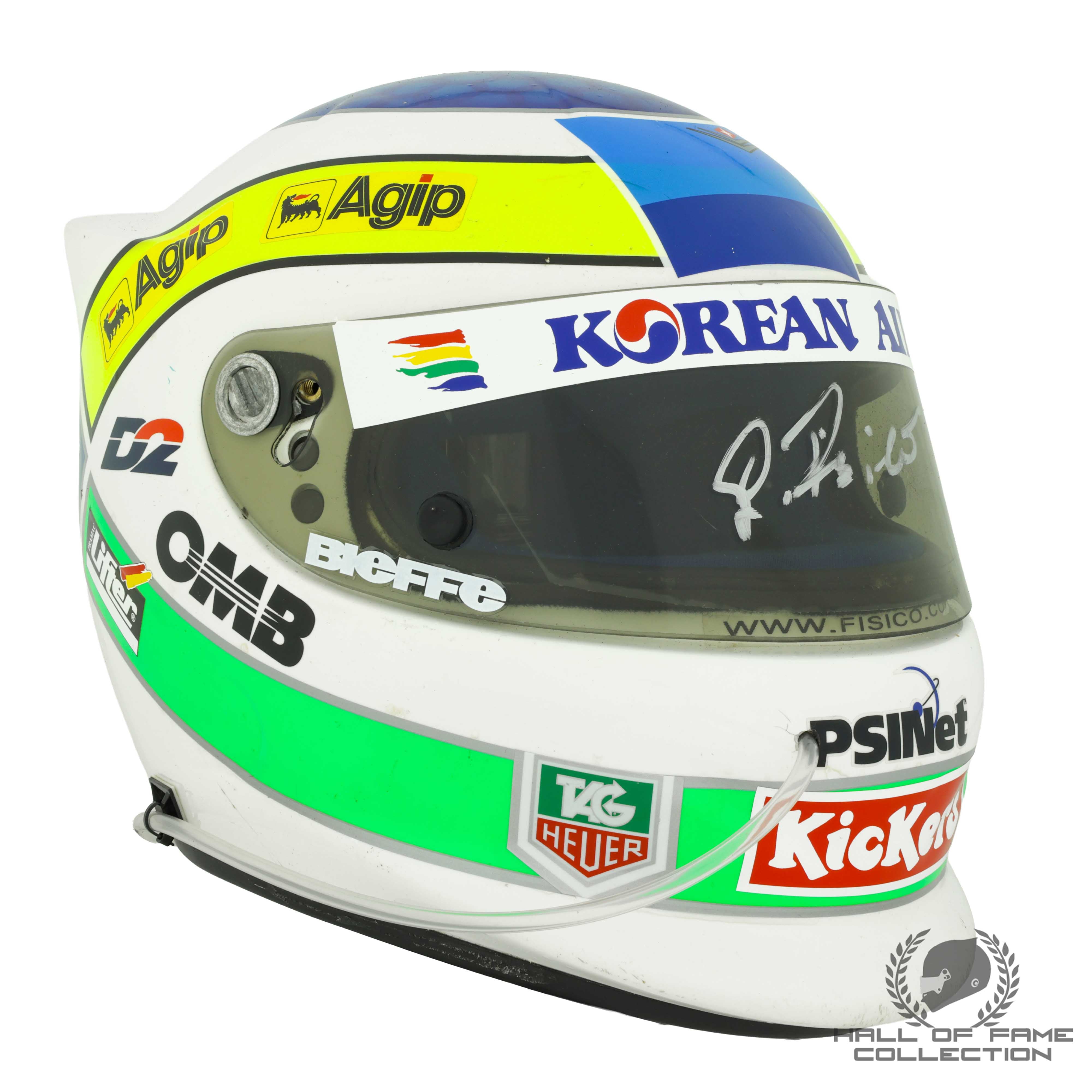 1999 Giancarlo Fisichella Used Mild Seven Benetton Playlife F1 Helmet