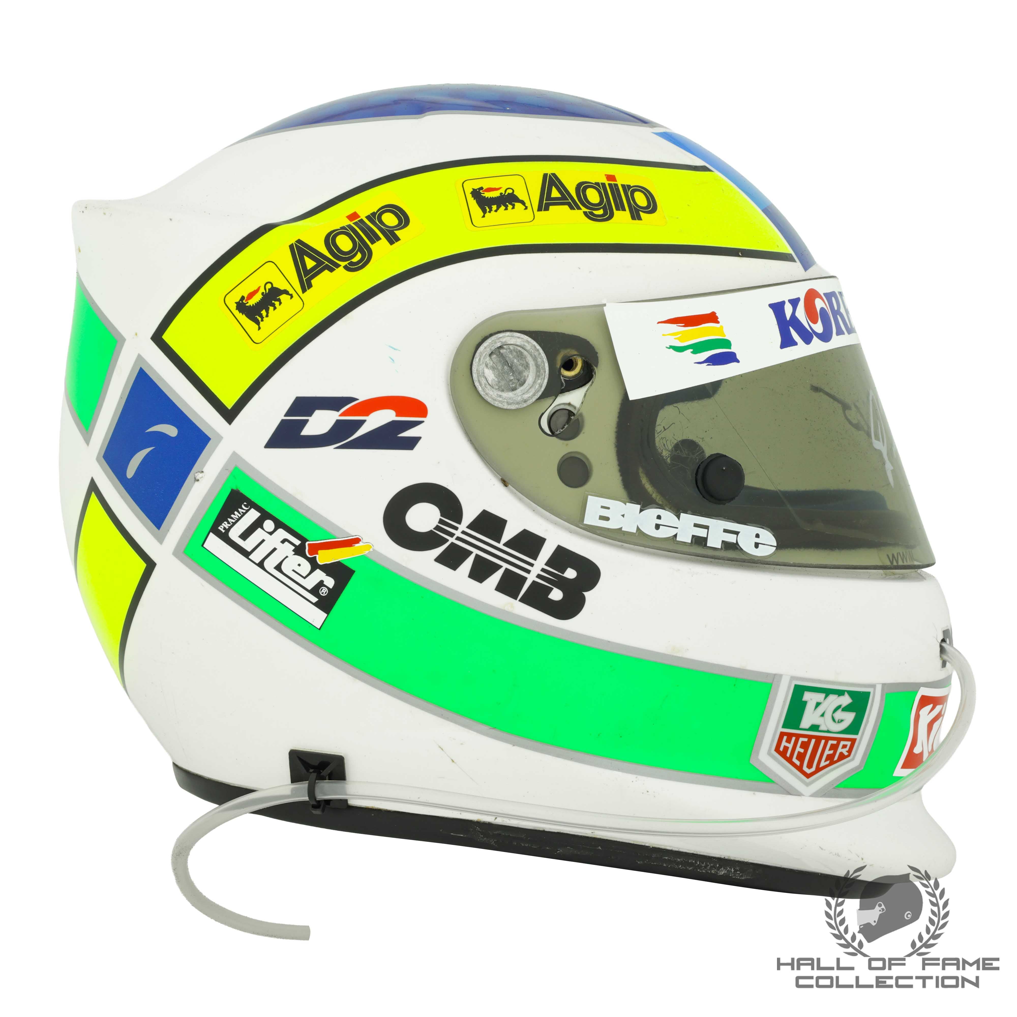 1999 Giancarlo Fisichella Used Mild Seven Benetton Playlife F1 Helmet