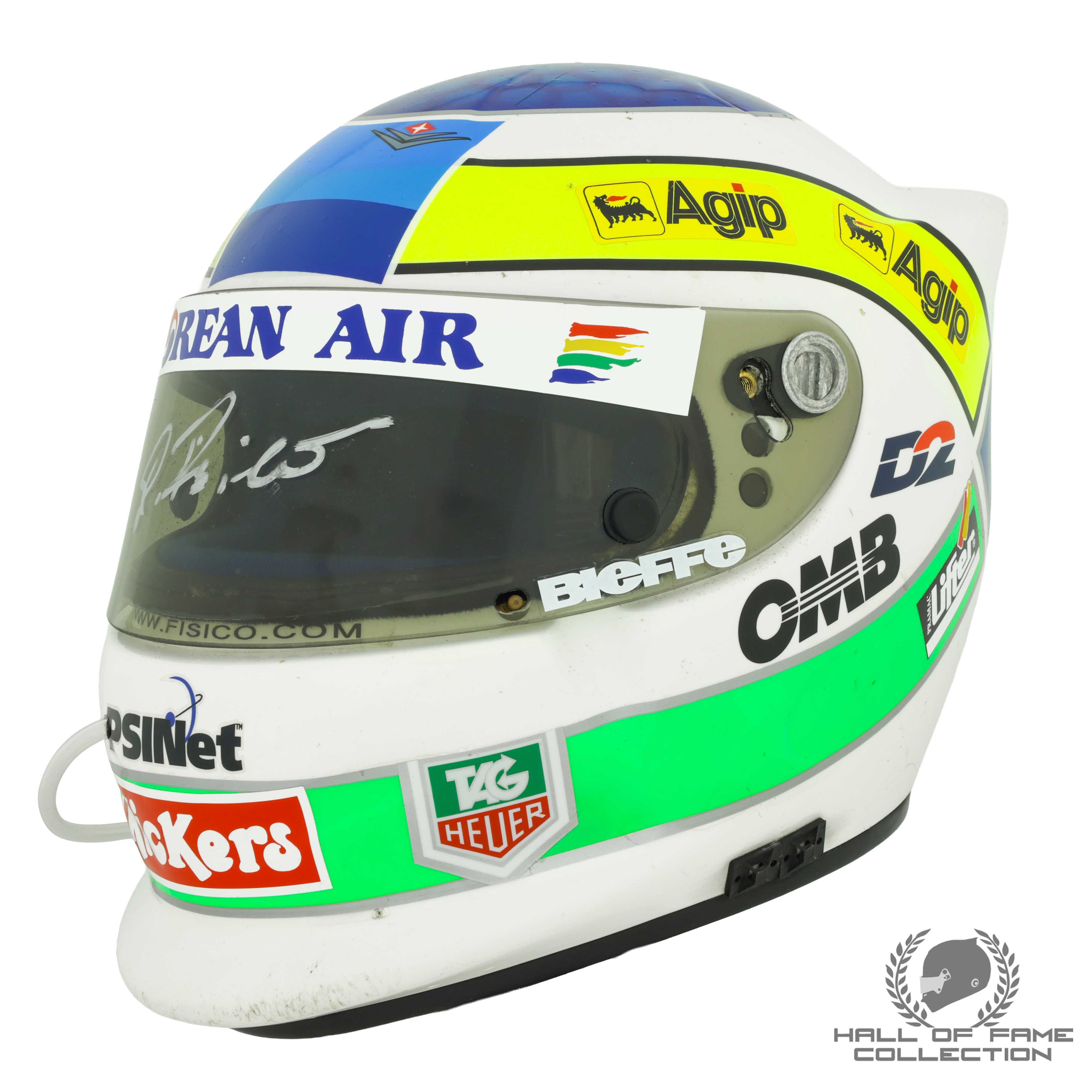 1999 Giancarlo Fisichella Used Mild Seven Benetton Playlife F1 Helmet