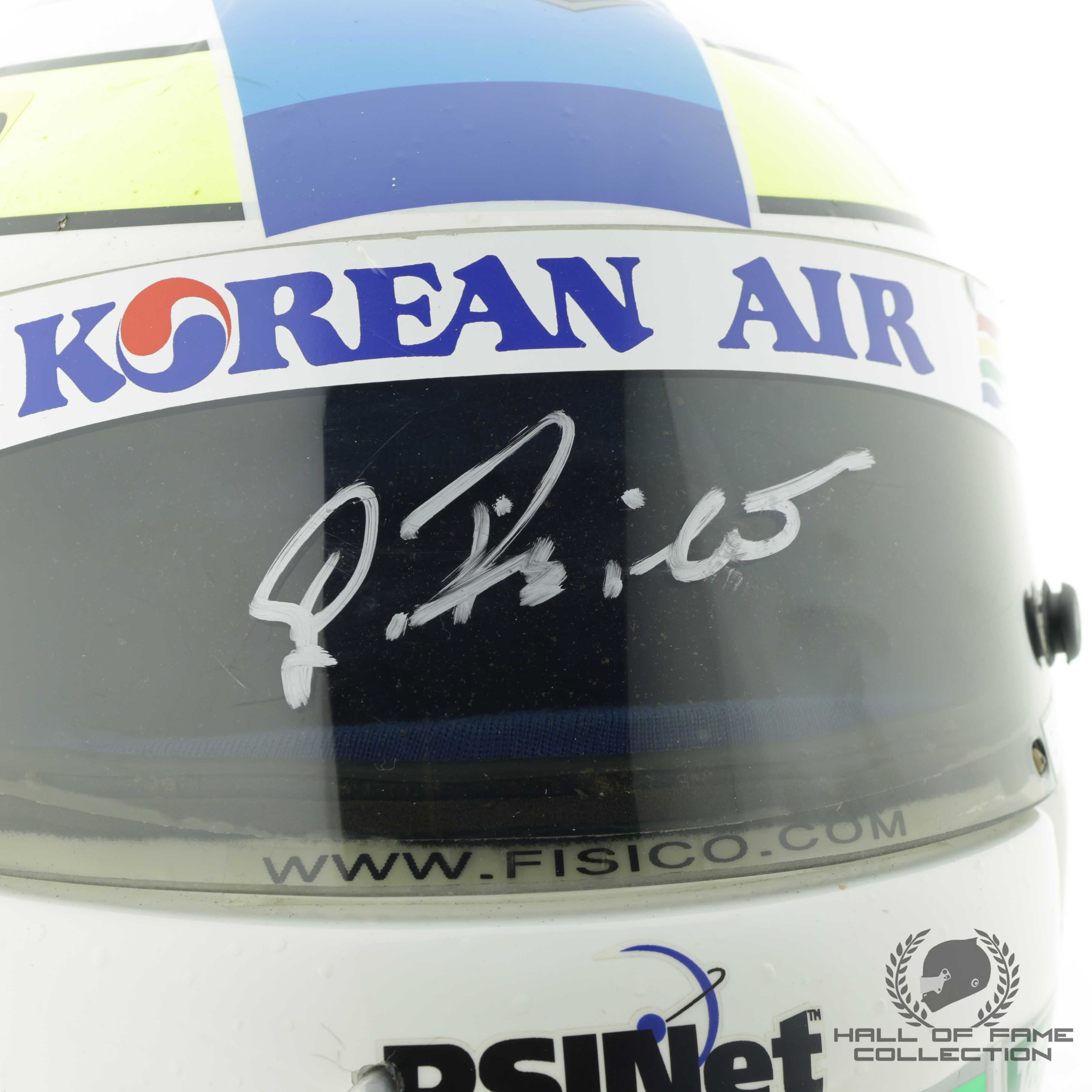1999 Giancarlo Fisichella Used Mild Seven Benetton Playlife F1 Helmet