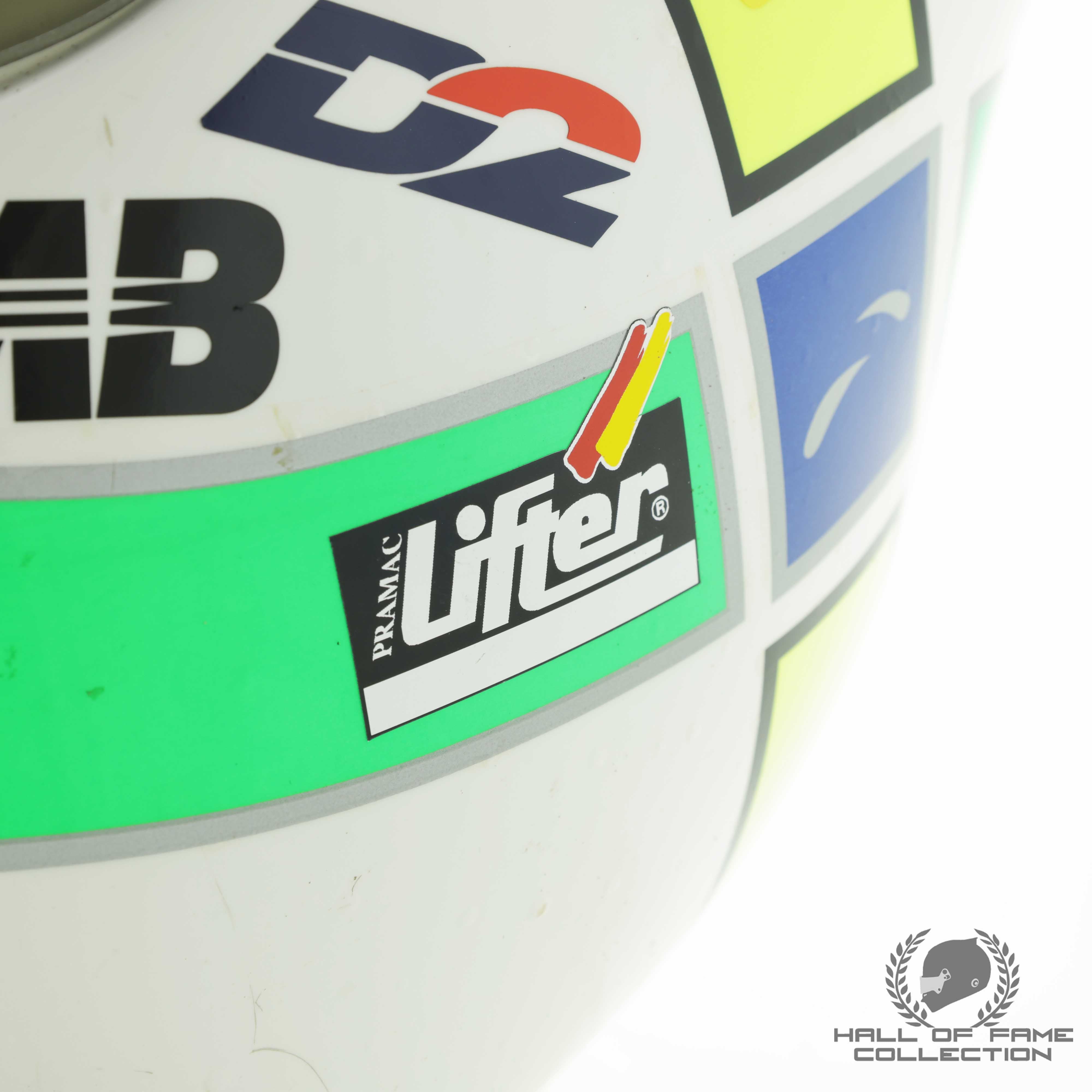 1999 Giancarlo Fisichella Used Mild Seven Benetton Playlife F1 Helmet