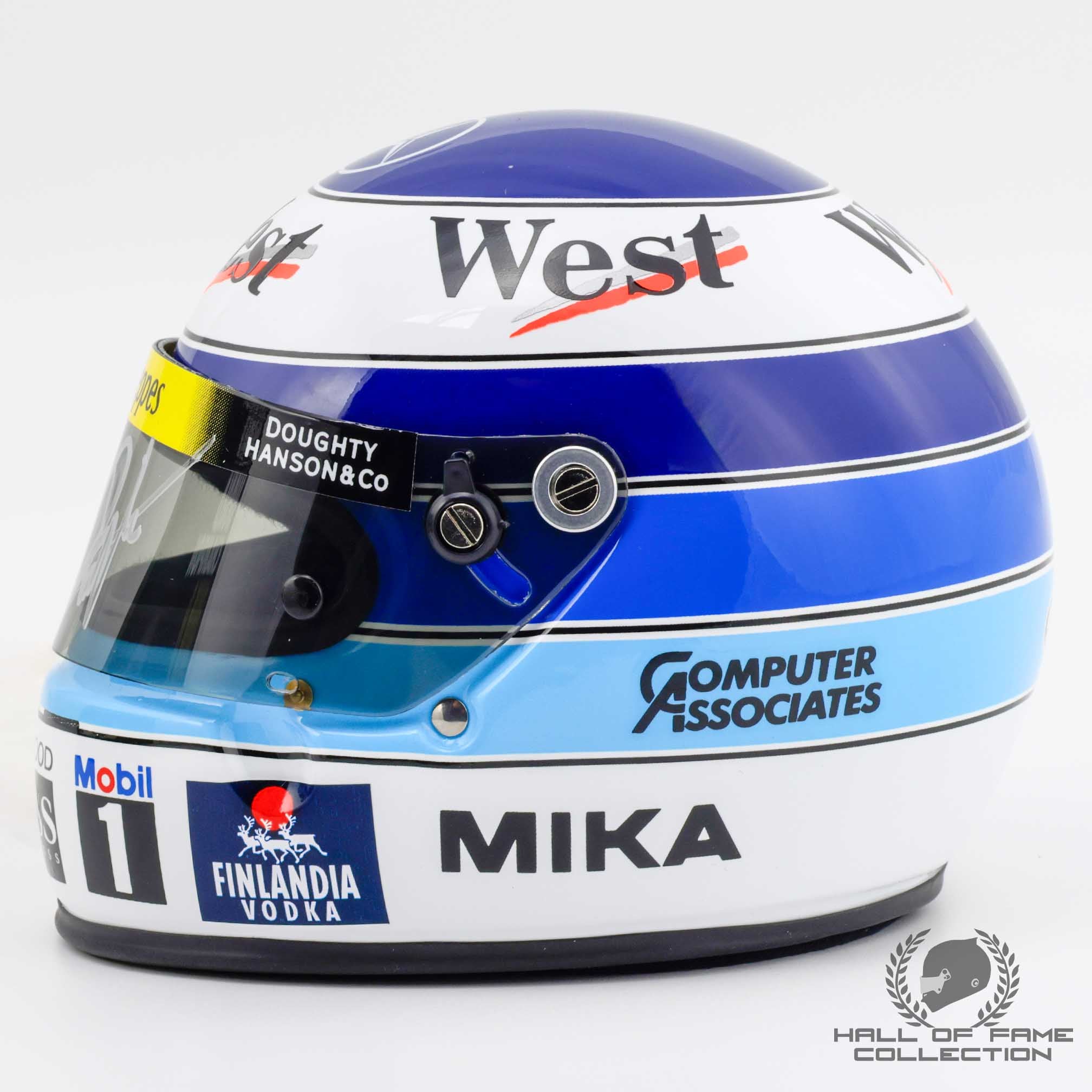 1999 Mika Hakkinen Signed World Champion 25th Year Anniversary McLaren F1 1:2 Scale  Helmet