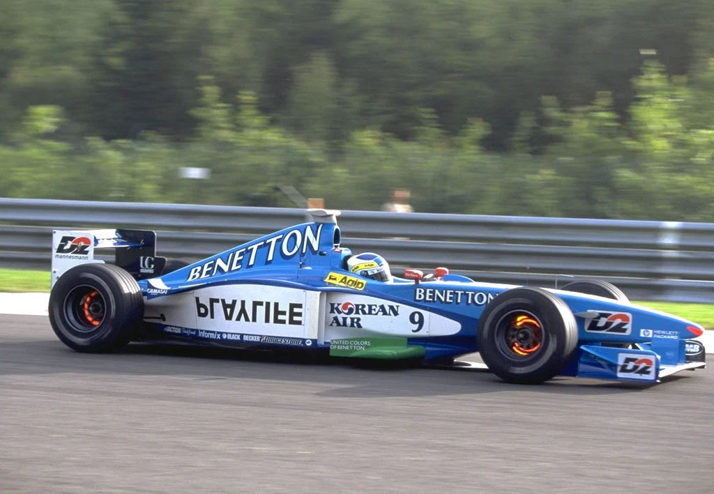1999 Giancarlo Fisichella Used Mild Seven Benetton Playlife F1 Helmet