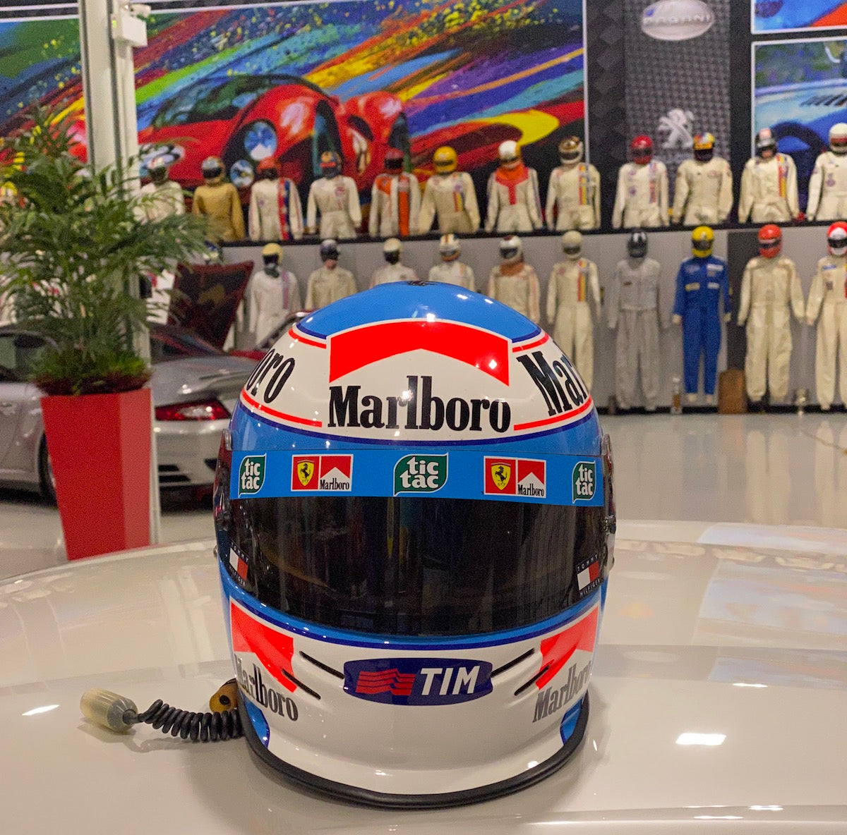 1999 Mika Salo Signed Race Used Scuderia Ferrari F1 Helmet