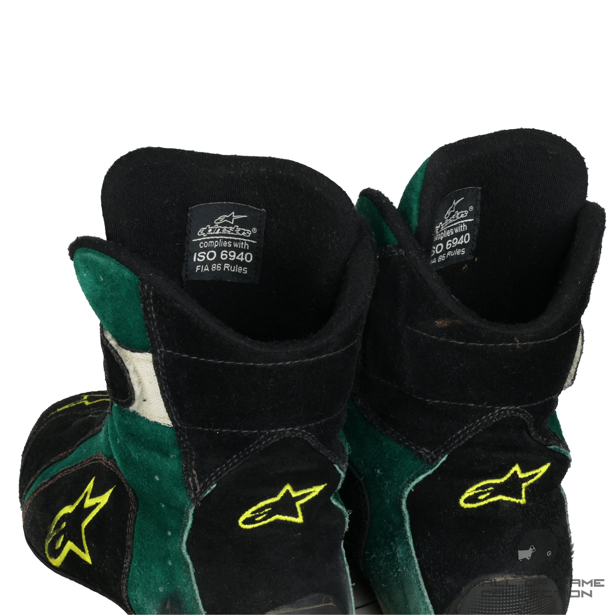 2000 Dario Franchitti Signed Race Used Team Kool Green IndyCar Boots