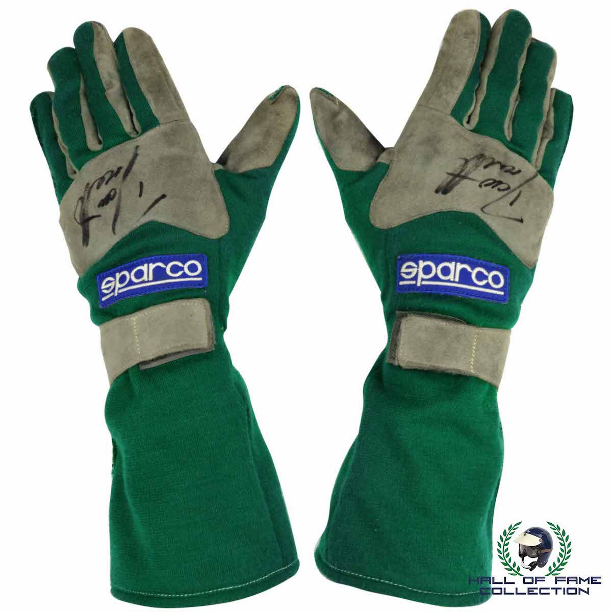 2000 Dario Franchitti Signed Race Used Team Kool Green IndyCar Gloves