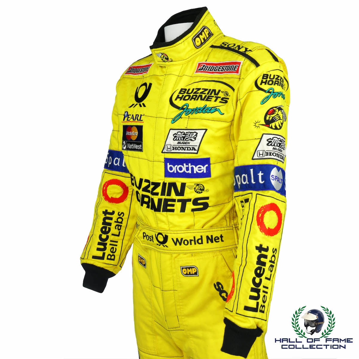 2000 Heinz-Harald Frentzen British GP Race Used Benson & Hedges Jordan F1 suit