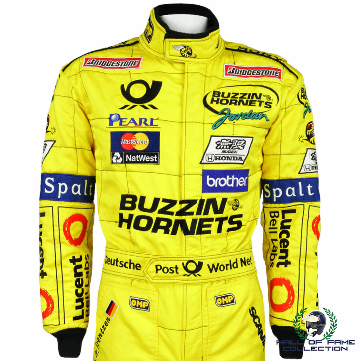 2000 Heinz-Harald Frentzen British GP Race Used Benson & Hedges Jordan F1 suit