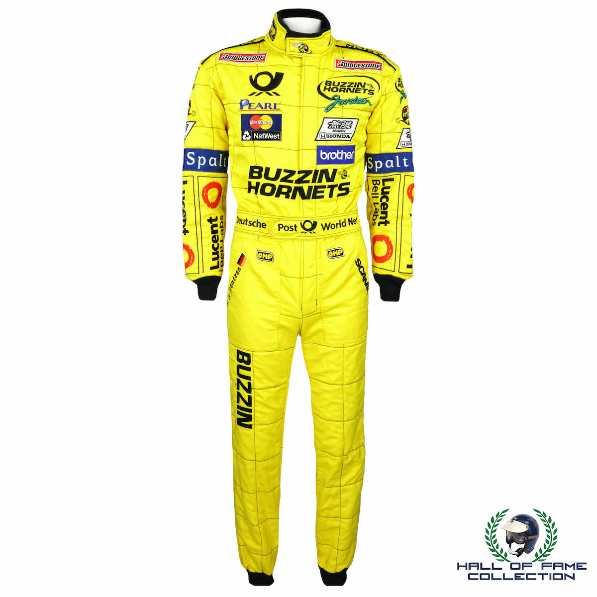 2000 Heinz-Harald Frentzen British GP Race Used Benson & Hedges Jordan F1 suit