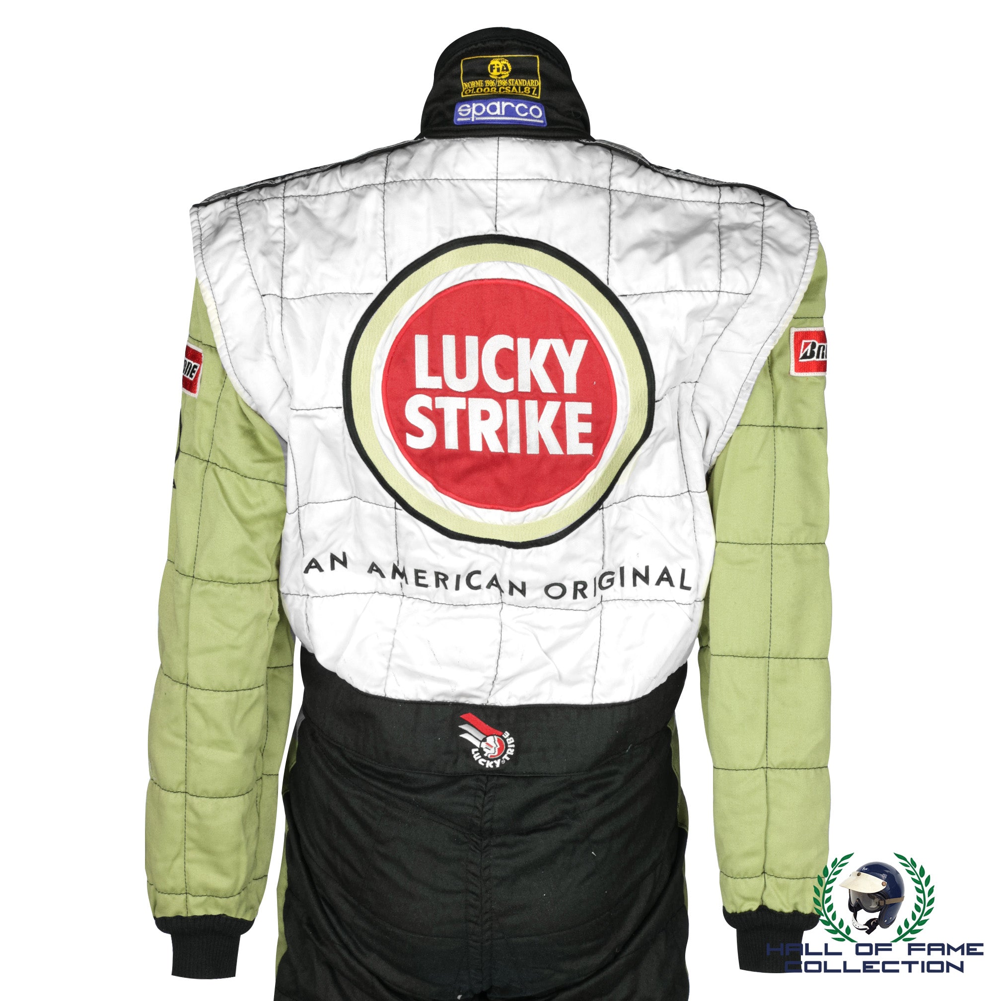 2000 Jacques Villeneuve Signed Australia GP Race Used BAR Lucky Strike Honda F1 Suit