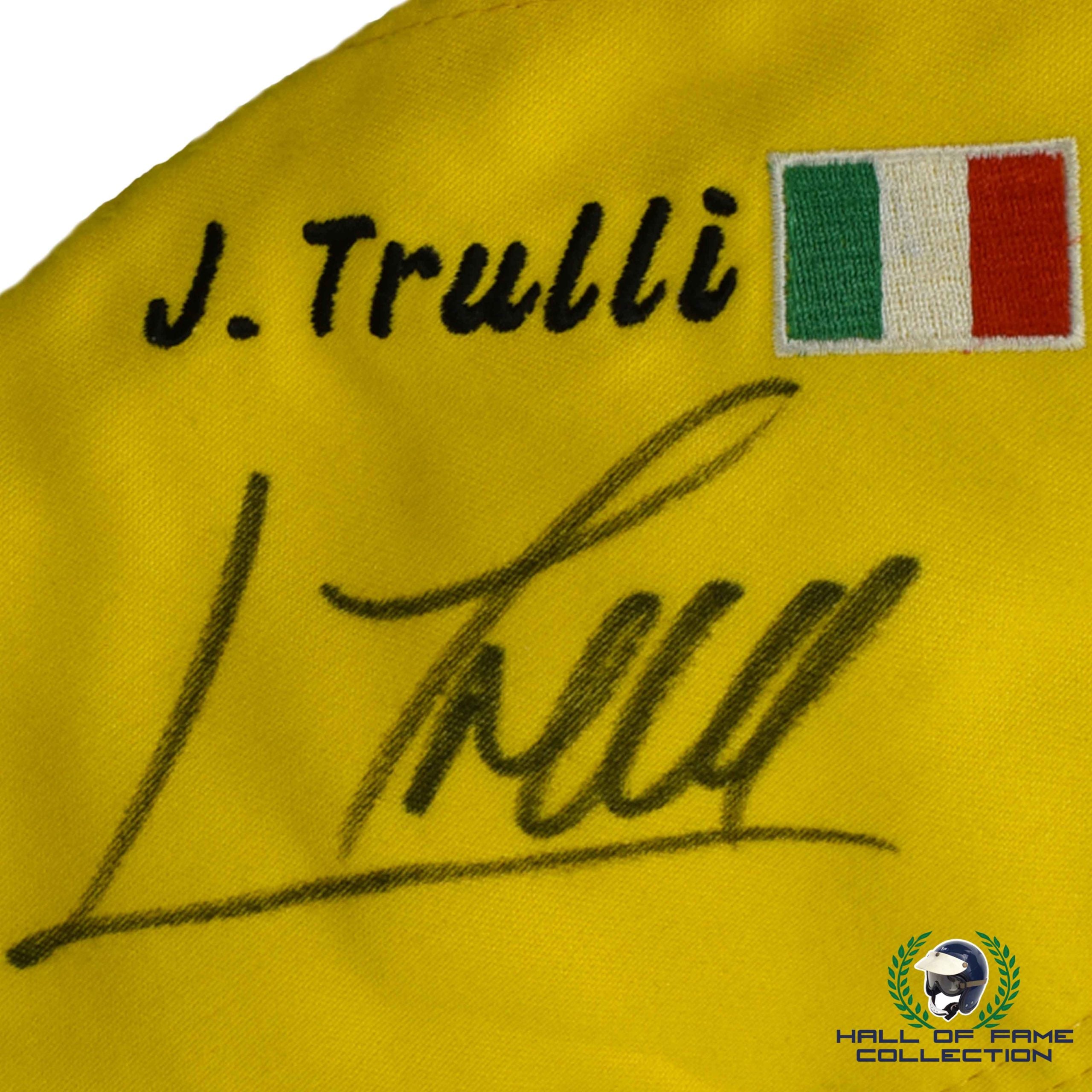 2000 Jarno Trulli Signed Race Used Jordan F1 Suit