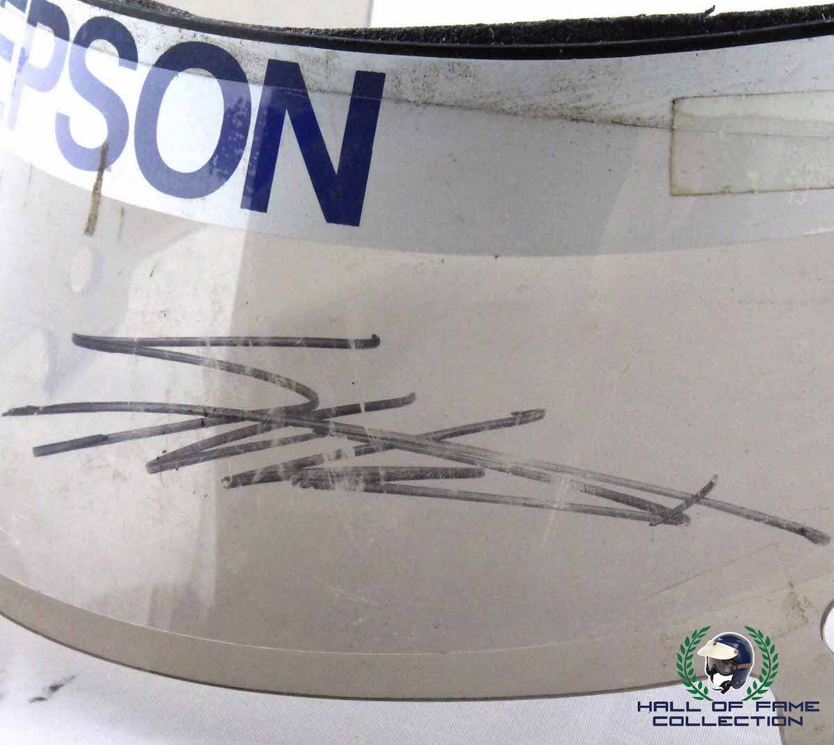 2000 Shigeaki Hatori Signed Race Used Treadway IndyCar Visor