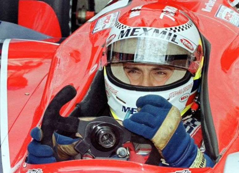 2000 Stephan Gregoire Race Used Dick Simon IndyCar Visor