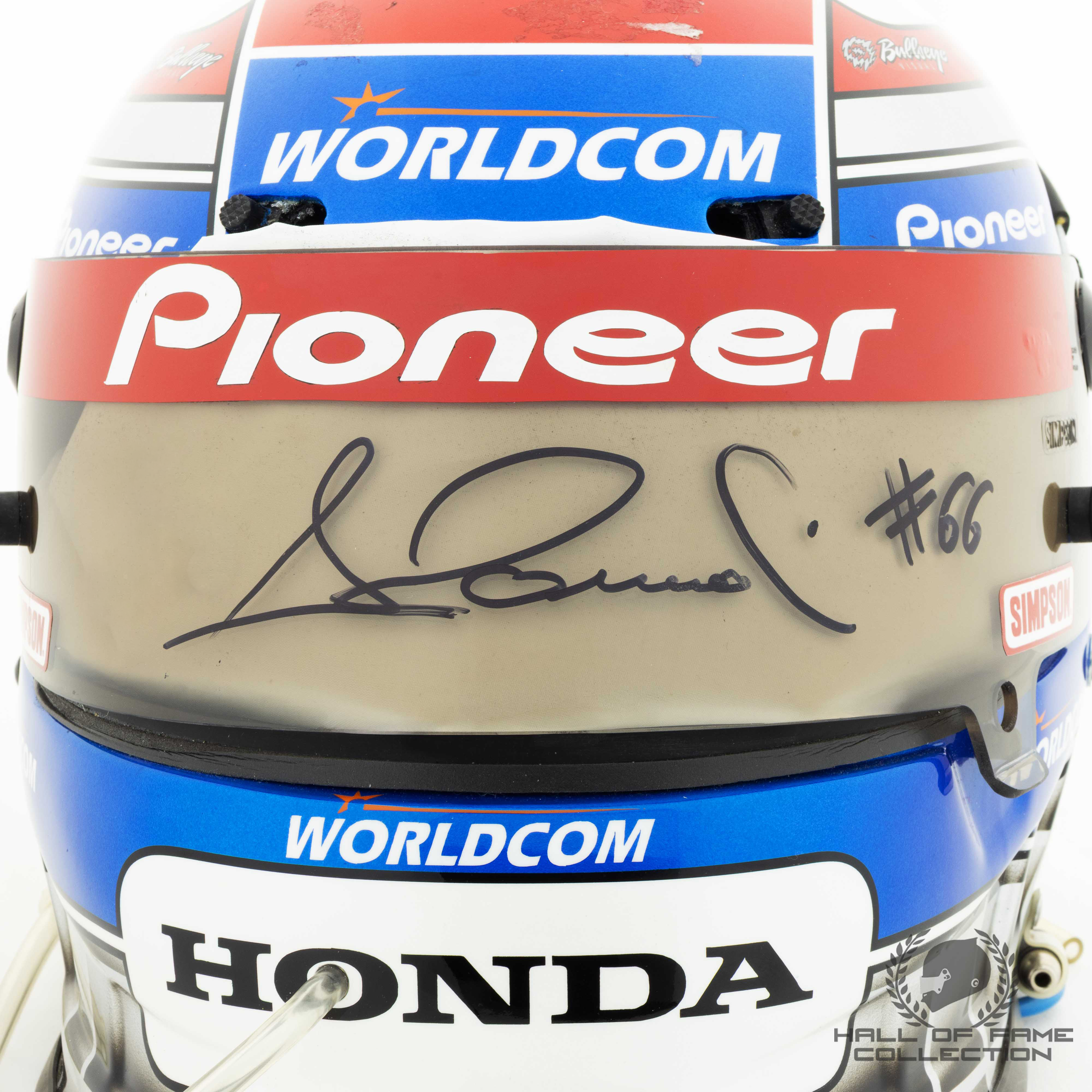 2001 Alex Zanardi Original Used Mo Nunn Racing IndyCar Helmet