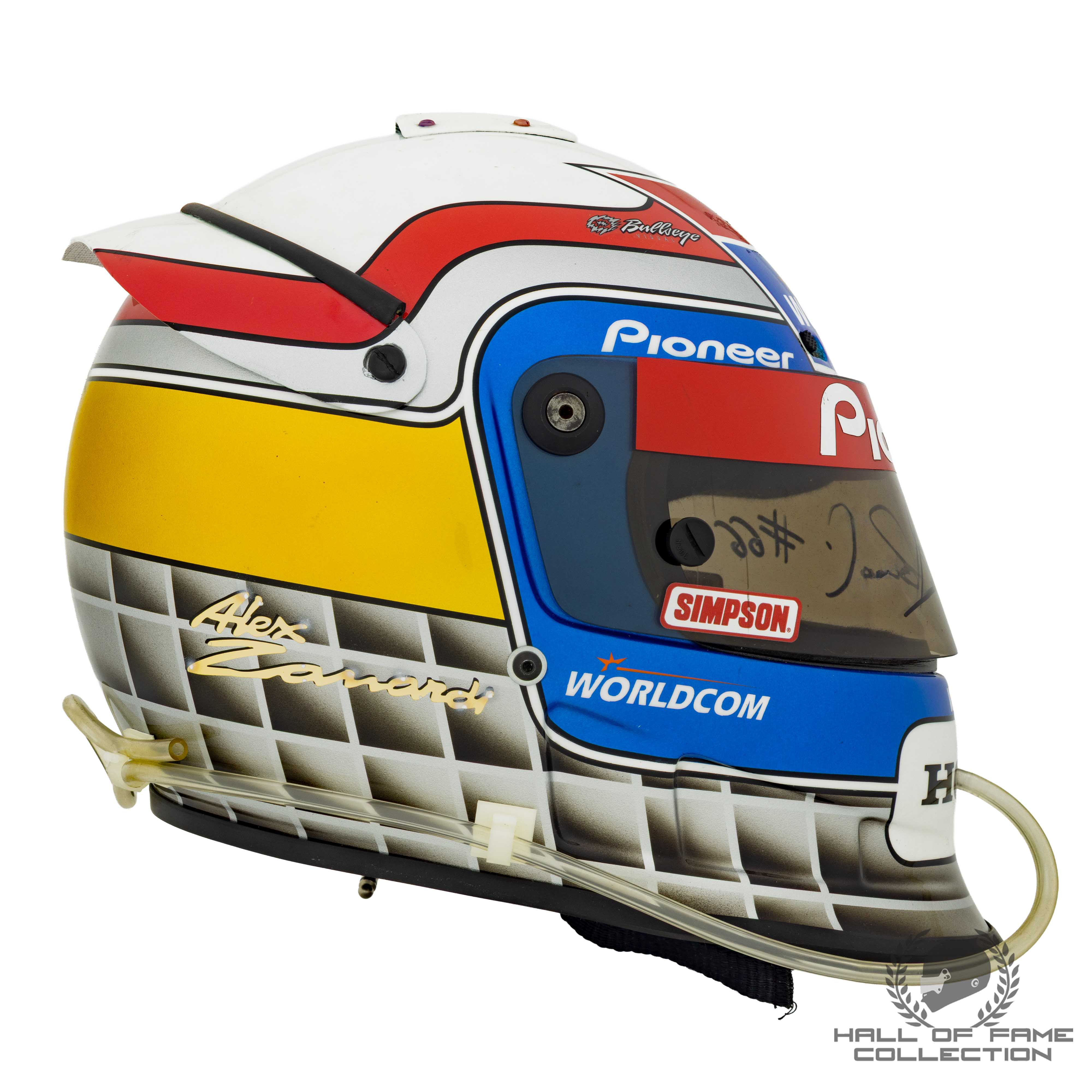 2001 Alex Zanardi Original Used Mo Nunn Racing IndyCar Helmet