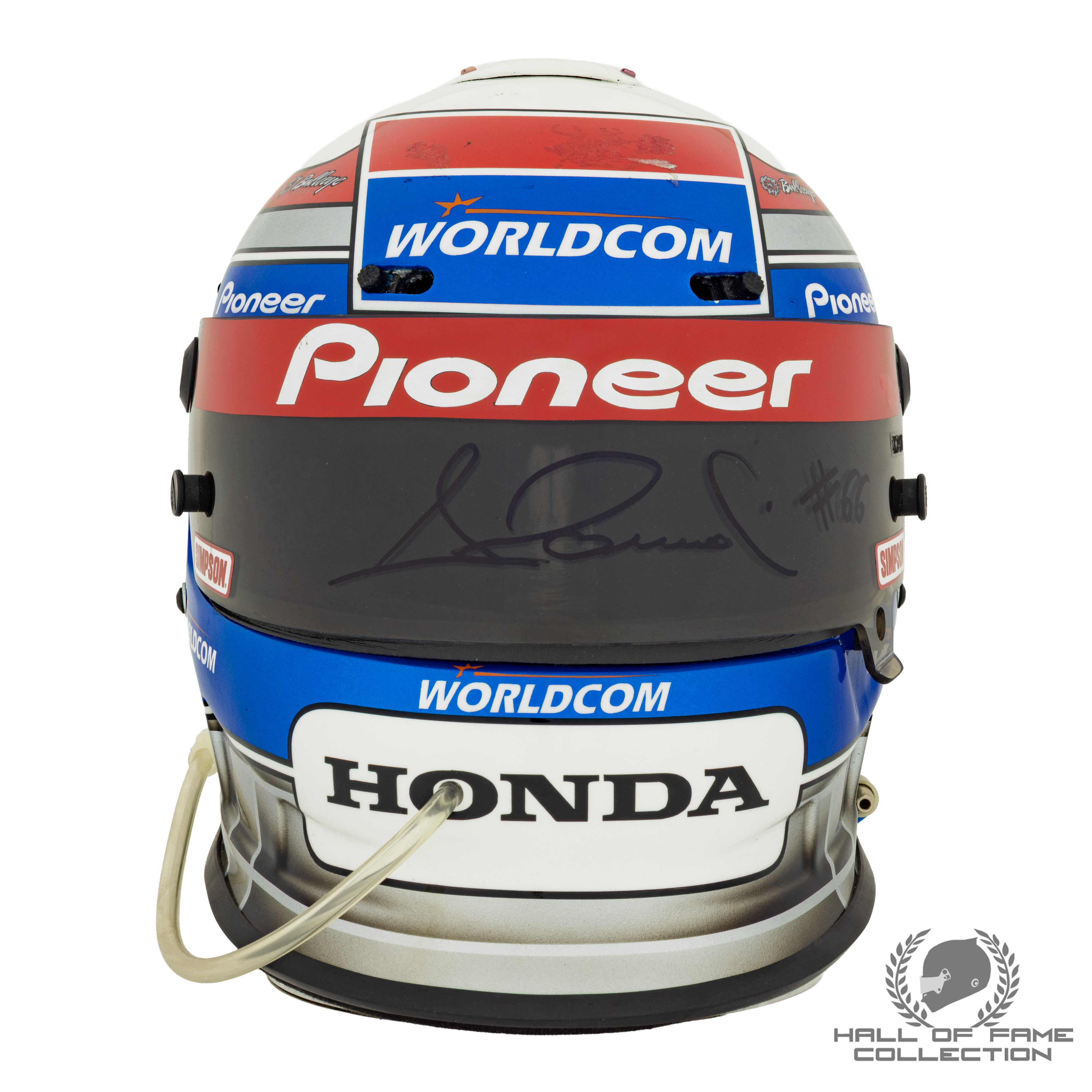2001 Alex Zanardi Original Used Mo Nunn Racing IndyCar Helmet