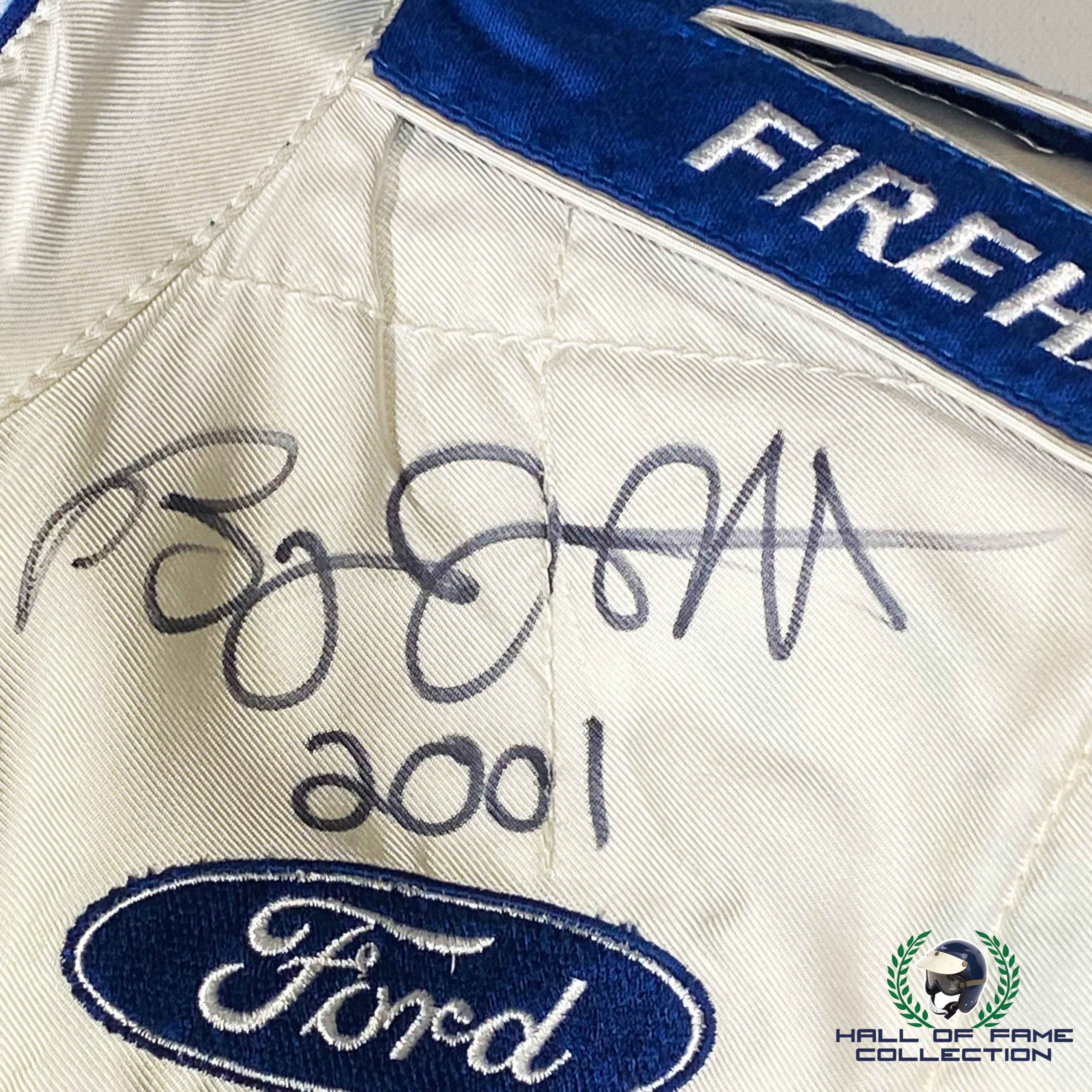 2001 Bryan Herta Signed Race Used Forsythe Racing CART Series Suit