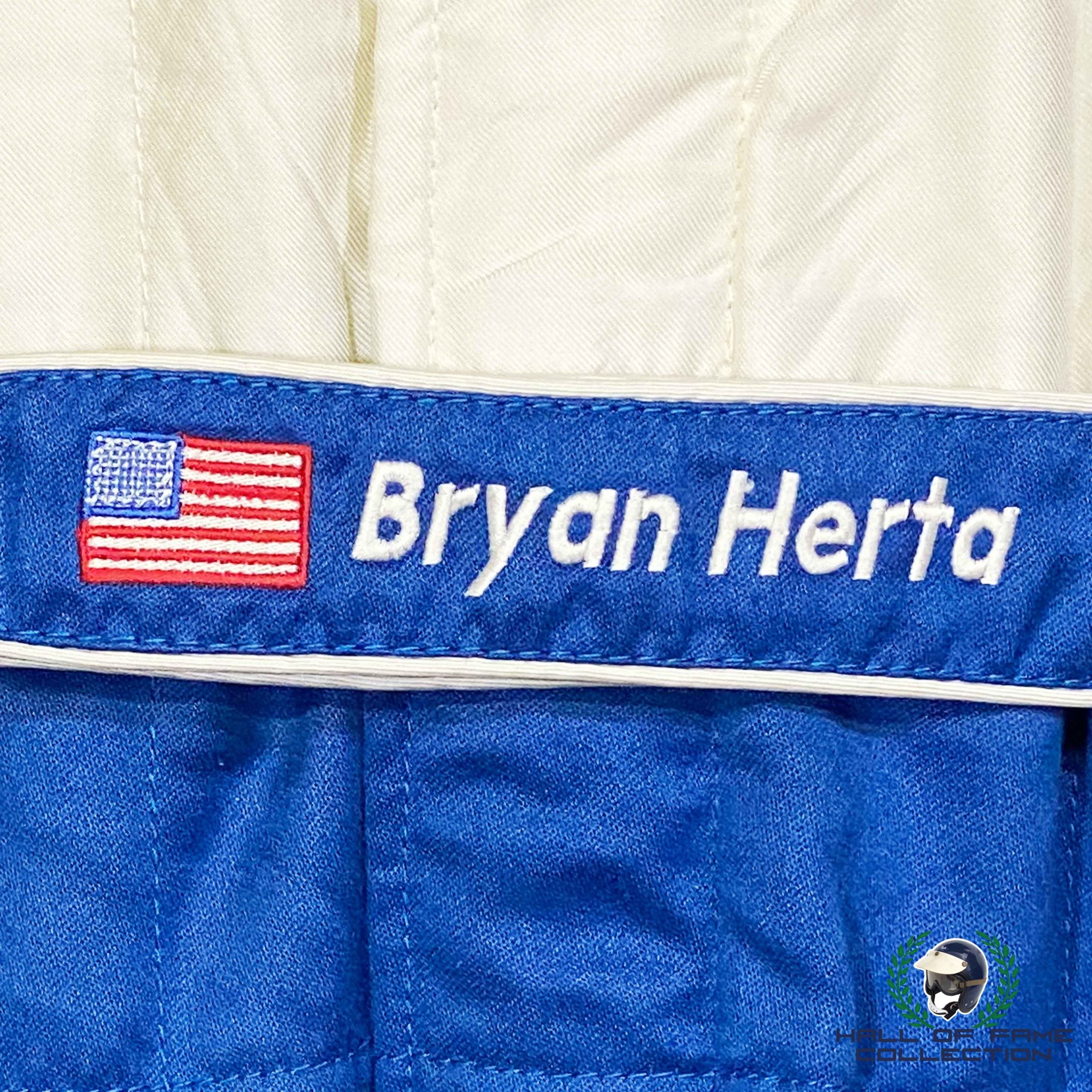 2001 Bryan Herta Signed Race Used Forsythe Racing CART Series Suit