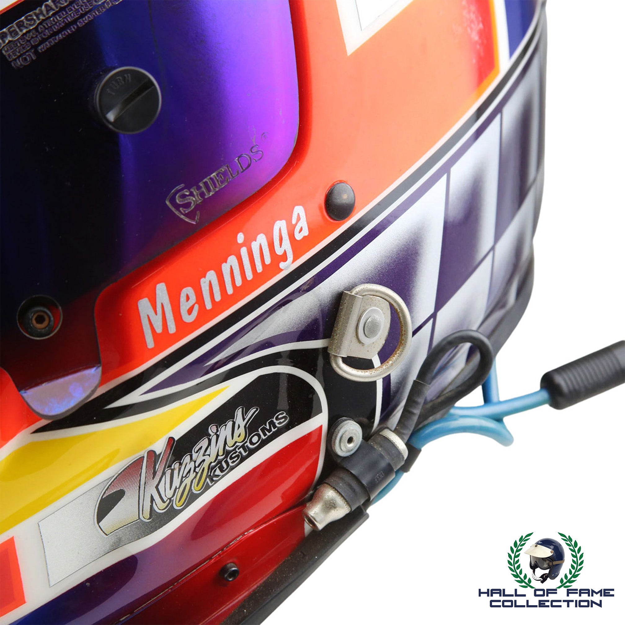 2001 Chris Menninger Race Used Hemelgarn Racing IndyCar Helmet