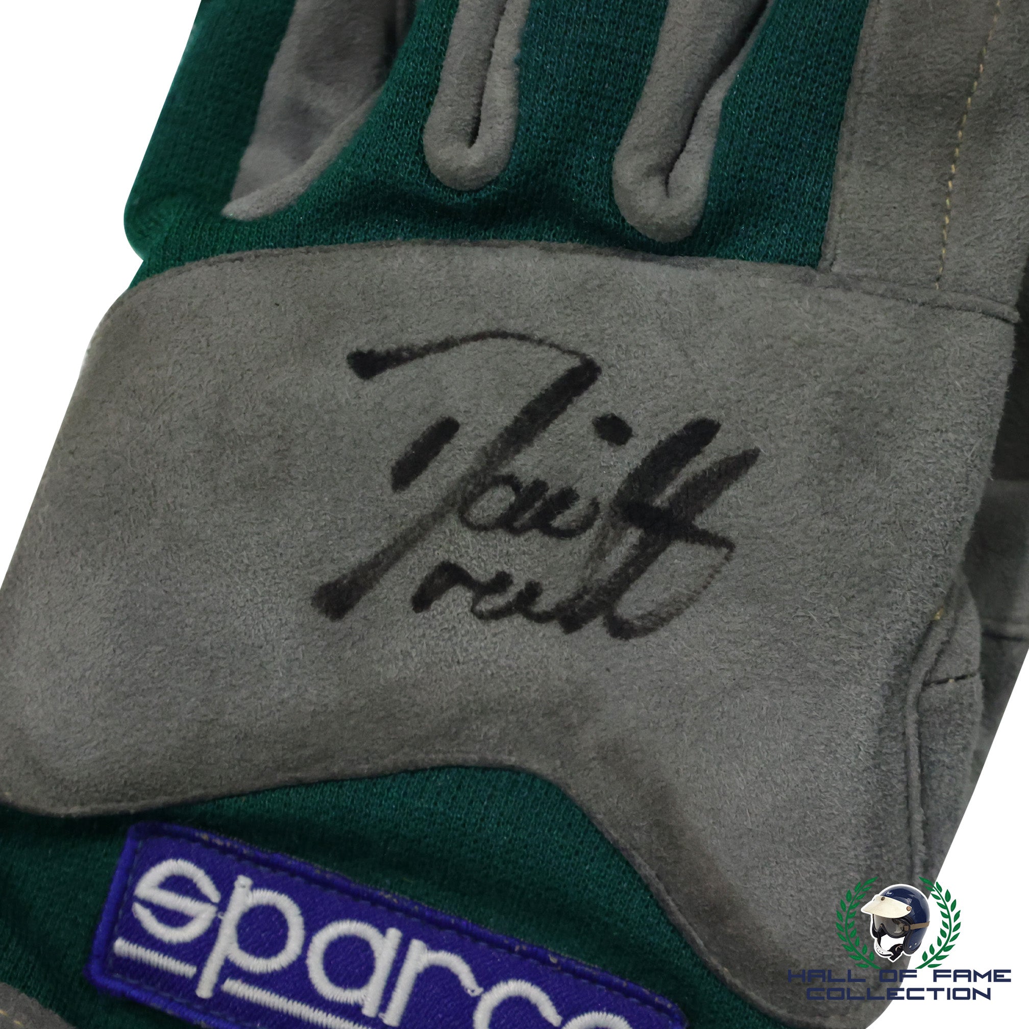 2001 Dario Franchitti Signed Race Used Team Kool Green Cleveland Grand Prix IndyCar Gloves