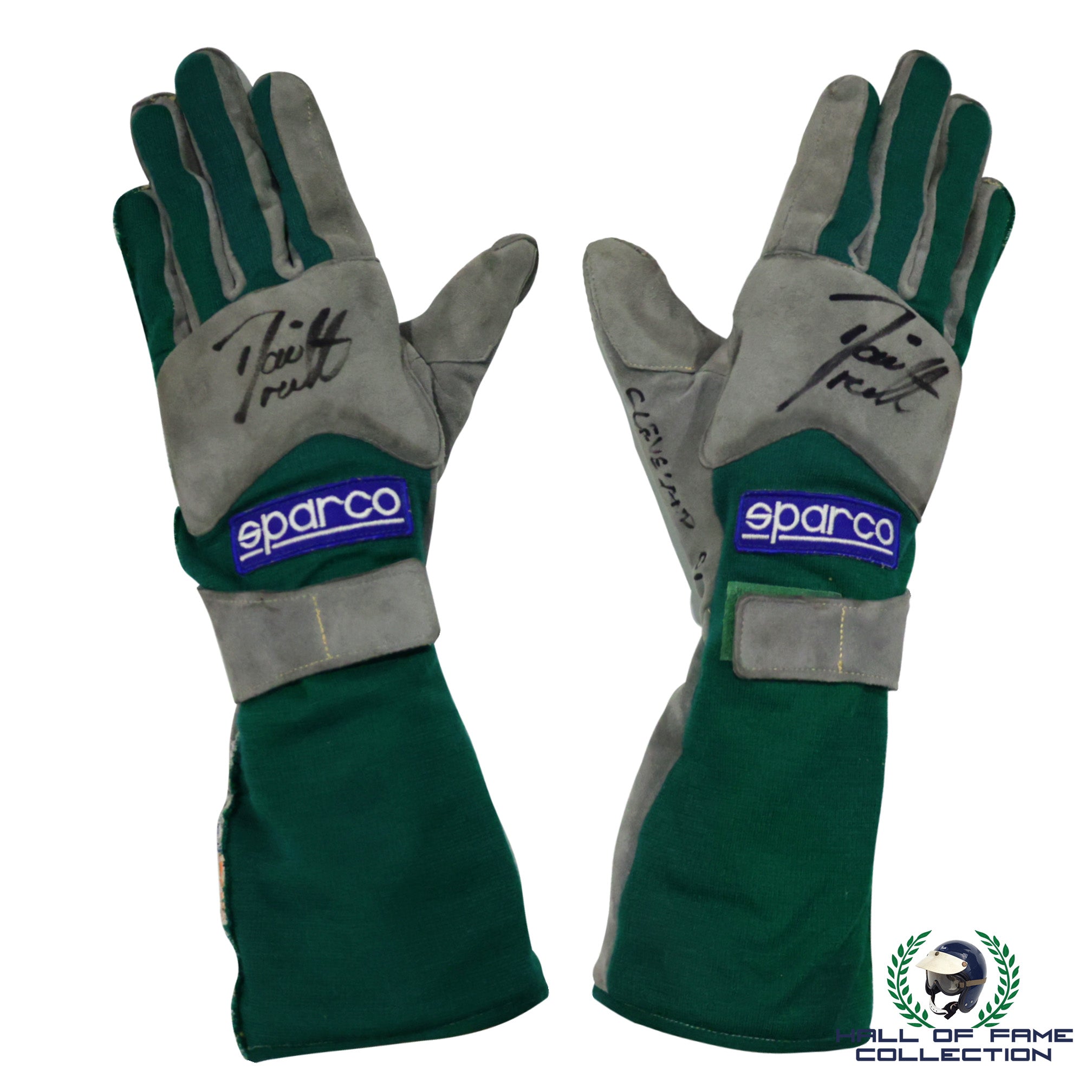 2001 Dario Franchitti Signed Race Used Team Kool Green Cleveland Grand Prix IndyCar Gloves