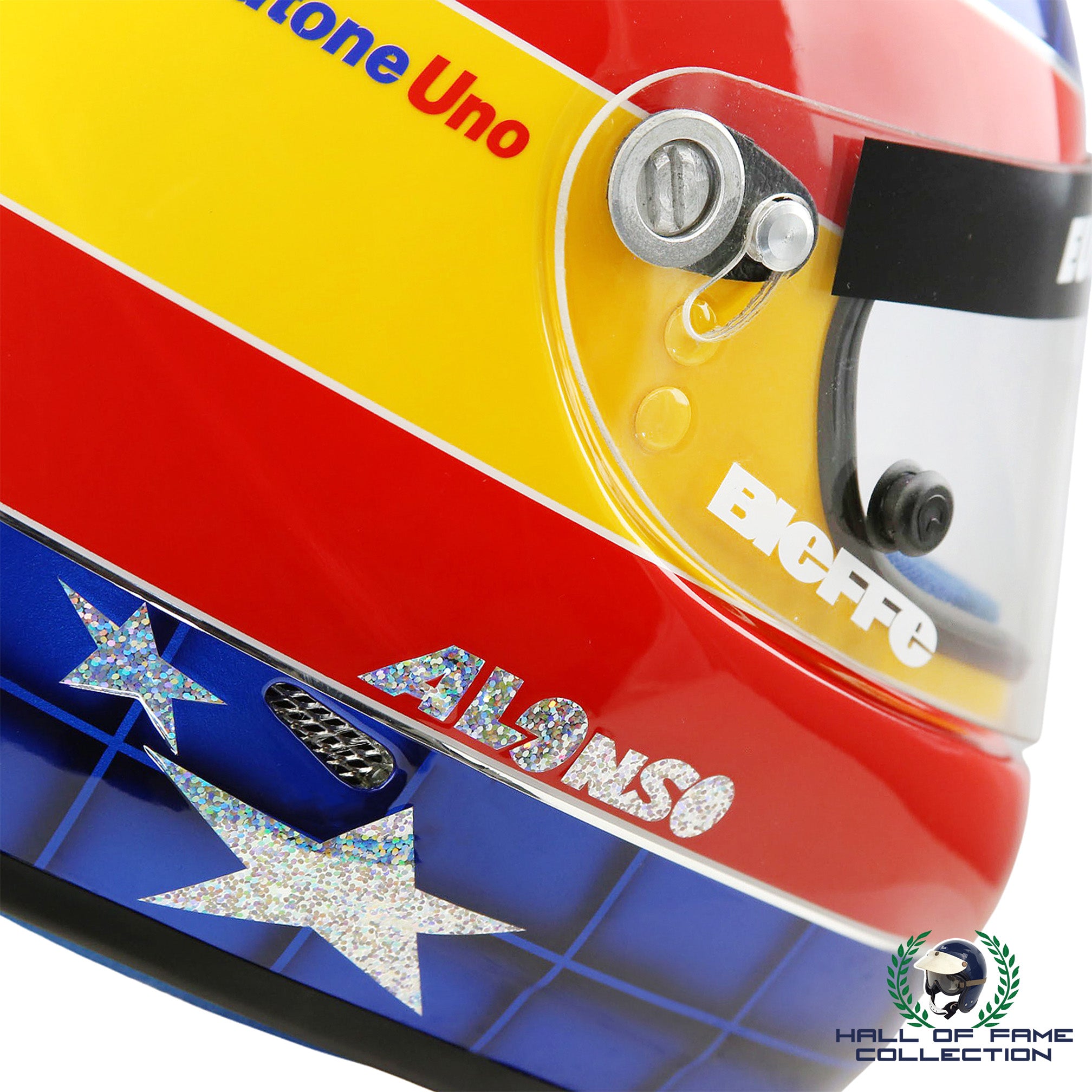 2001 Fernando Alonso Rookie Season Minardi F1 Replica Helmet