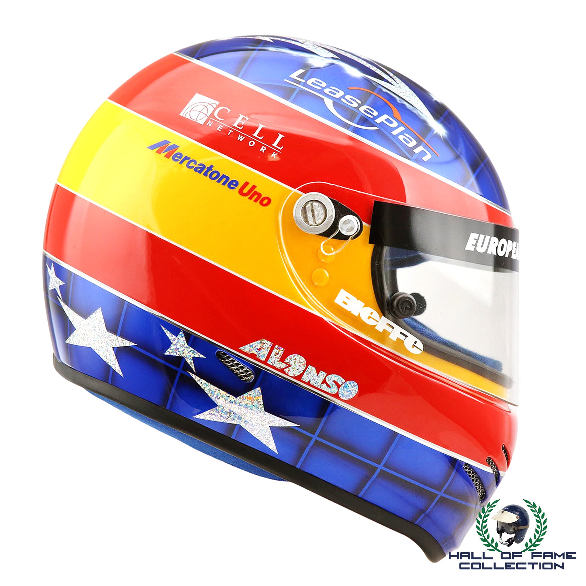 2001 Fernando Alonso Rookie Season Minardi F1 Replica Helmet