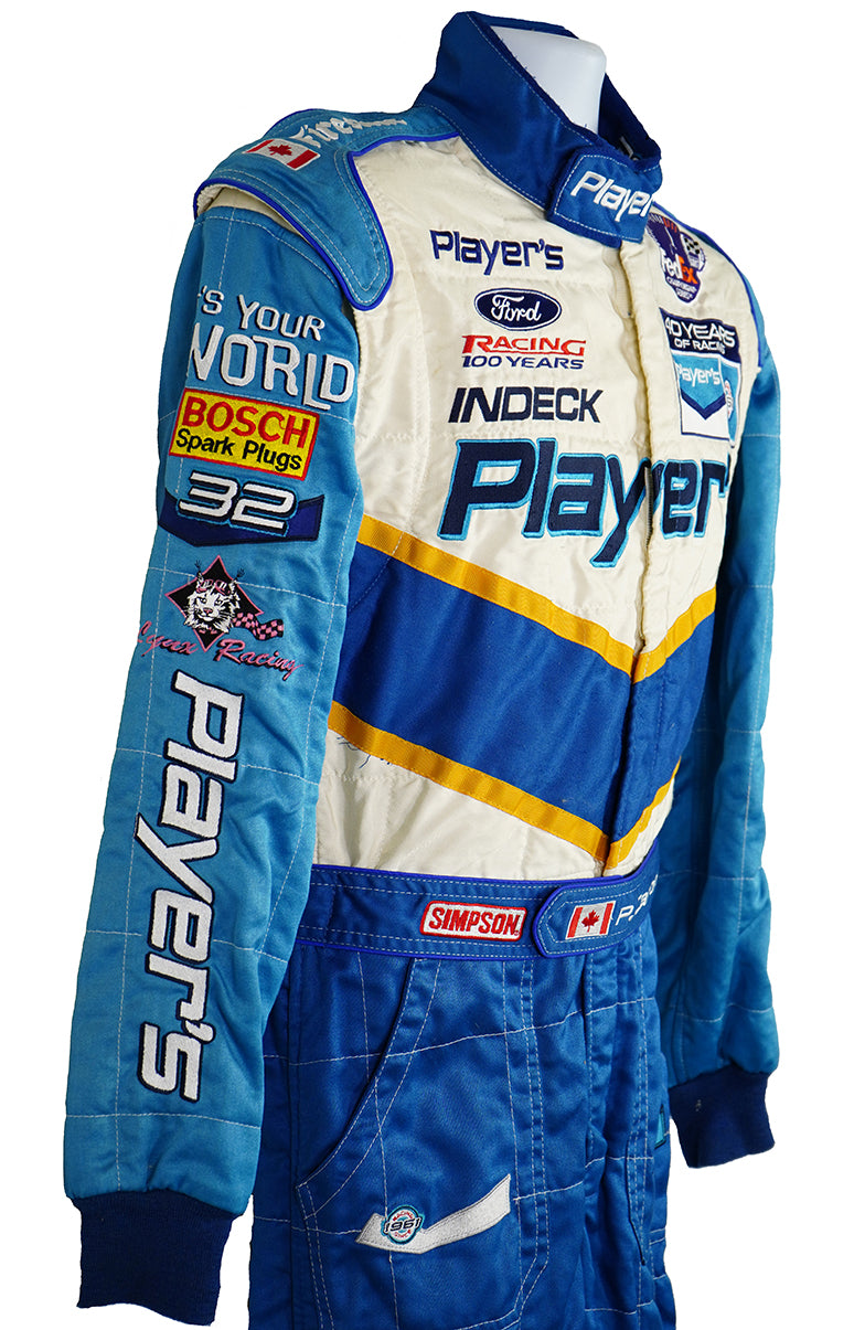 2001 Patrick Carpentier Race Used Team Players Forsythe Simpson CART IndyCar Suit